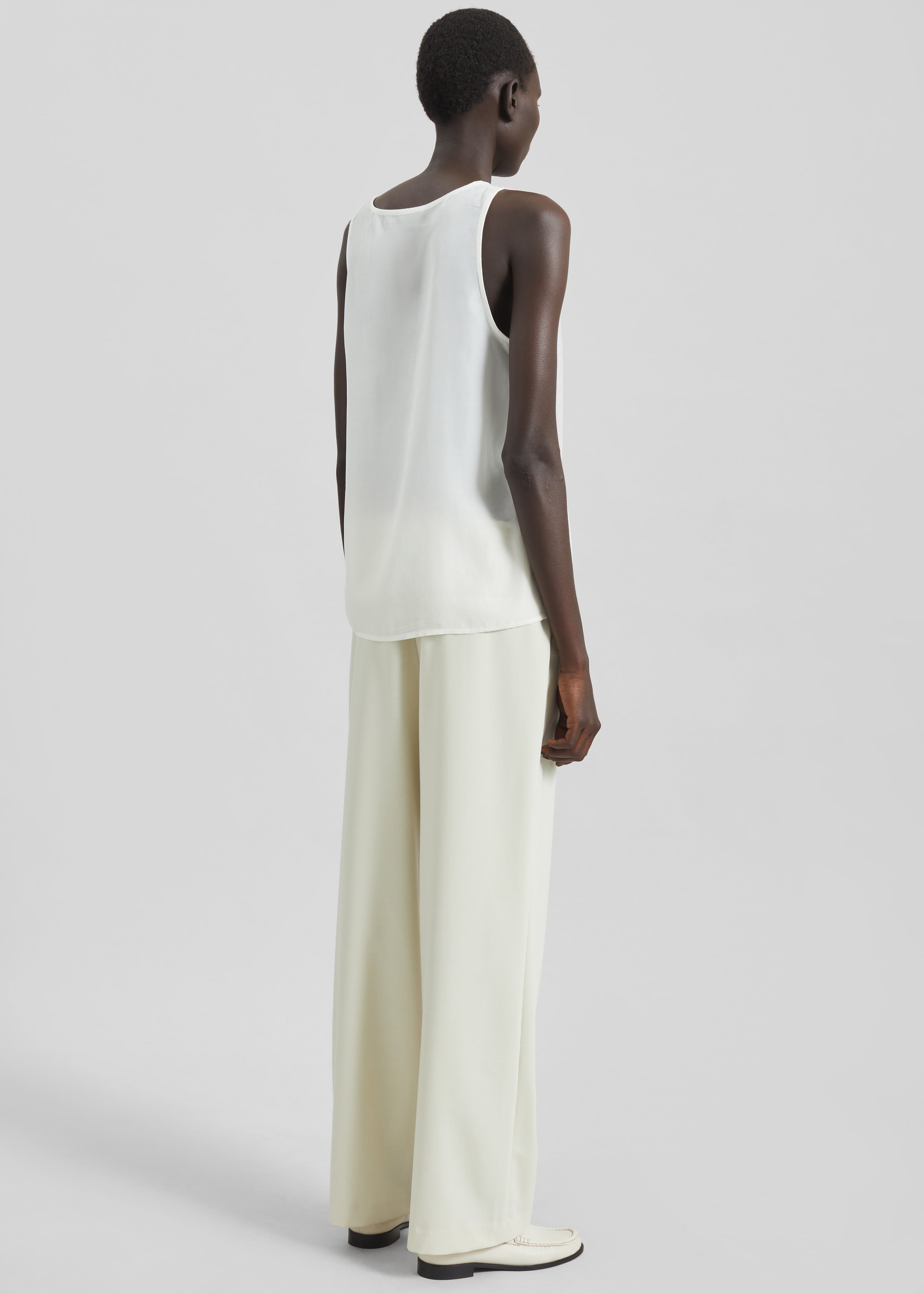 Nivee Lustrous Boxy Tank - Ivory - 7