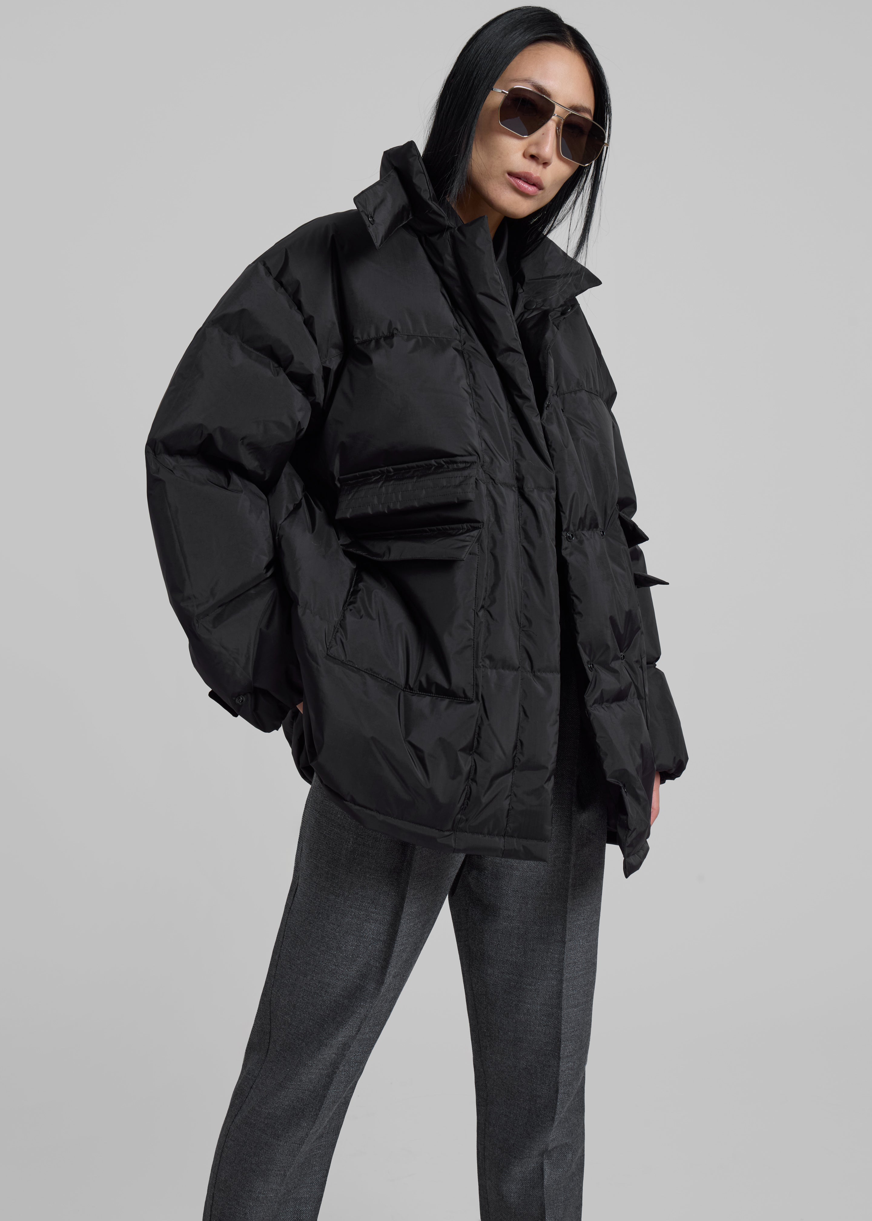 Nixa Puffer Jacket - Black - 6