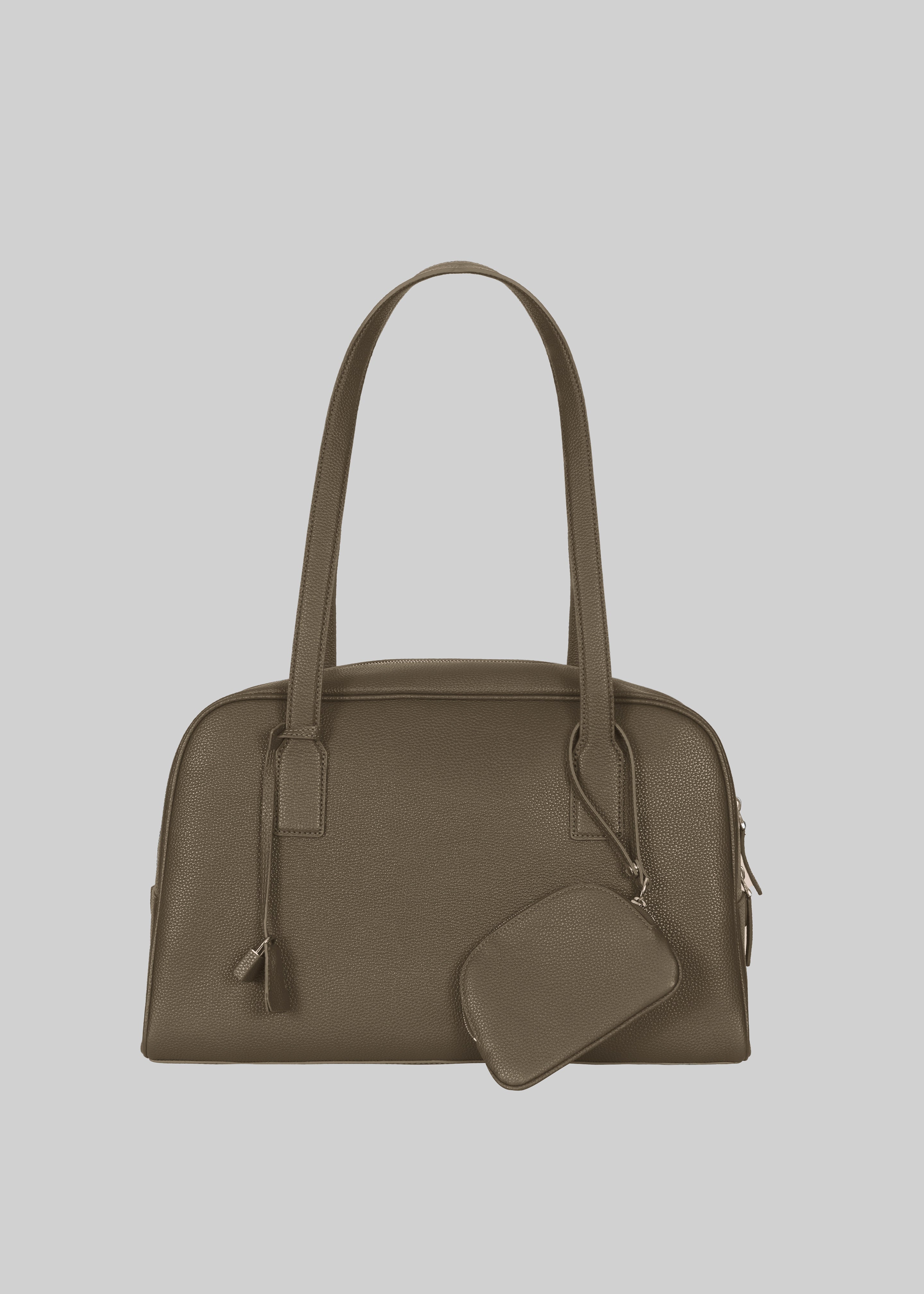 Noho Leather Shoulder Bag - Taupe - 3