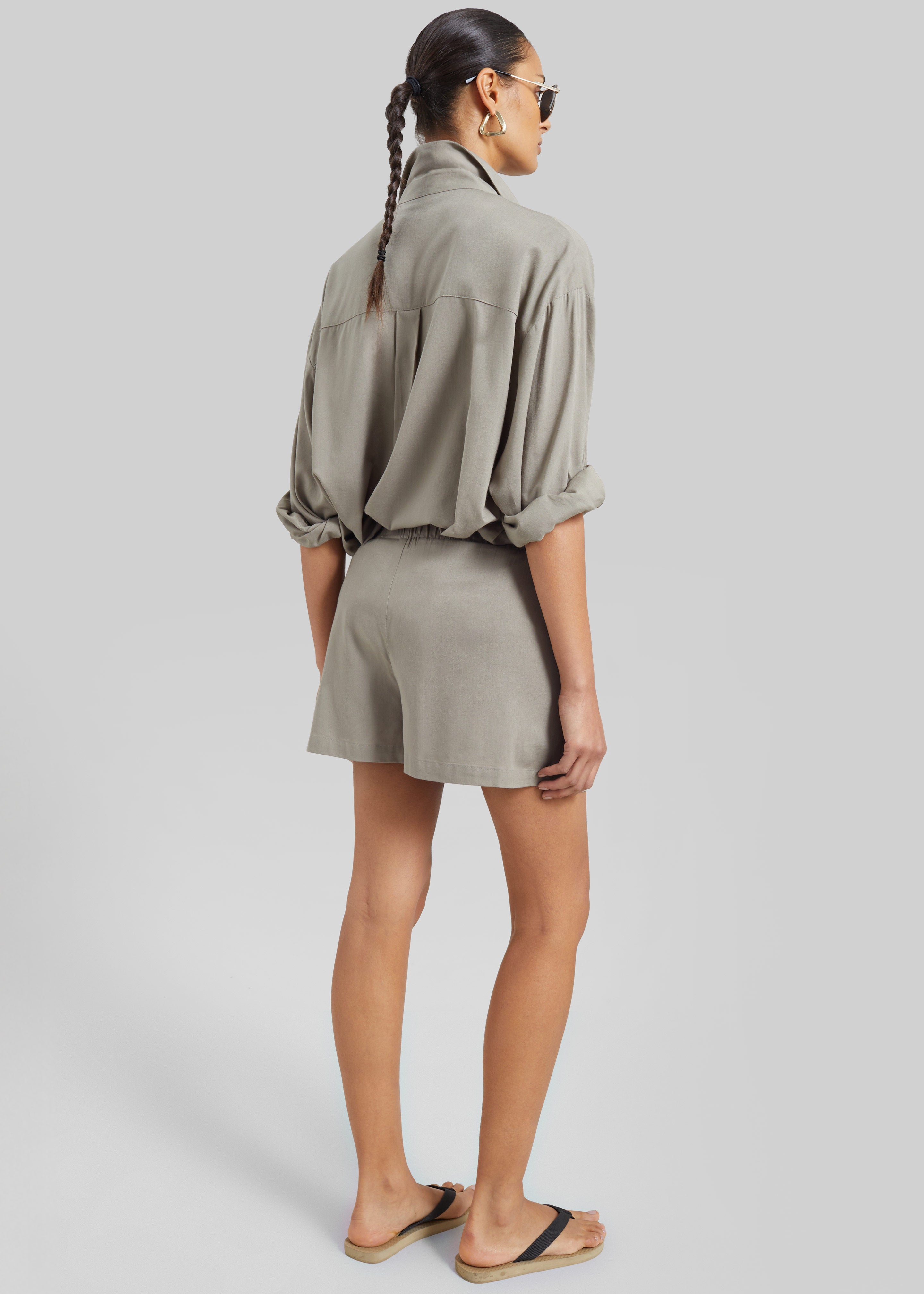 Noja Fluid Boxer Shorts - Pale Olive - 5