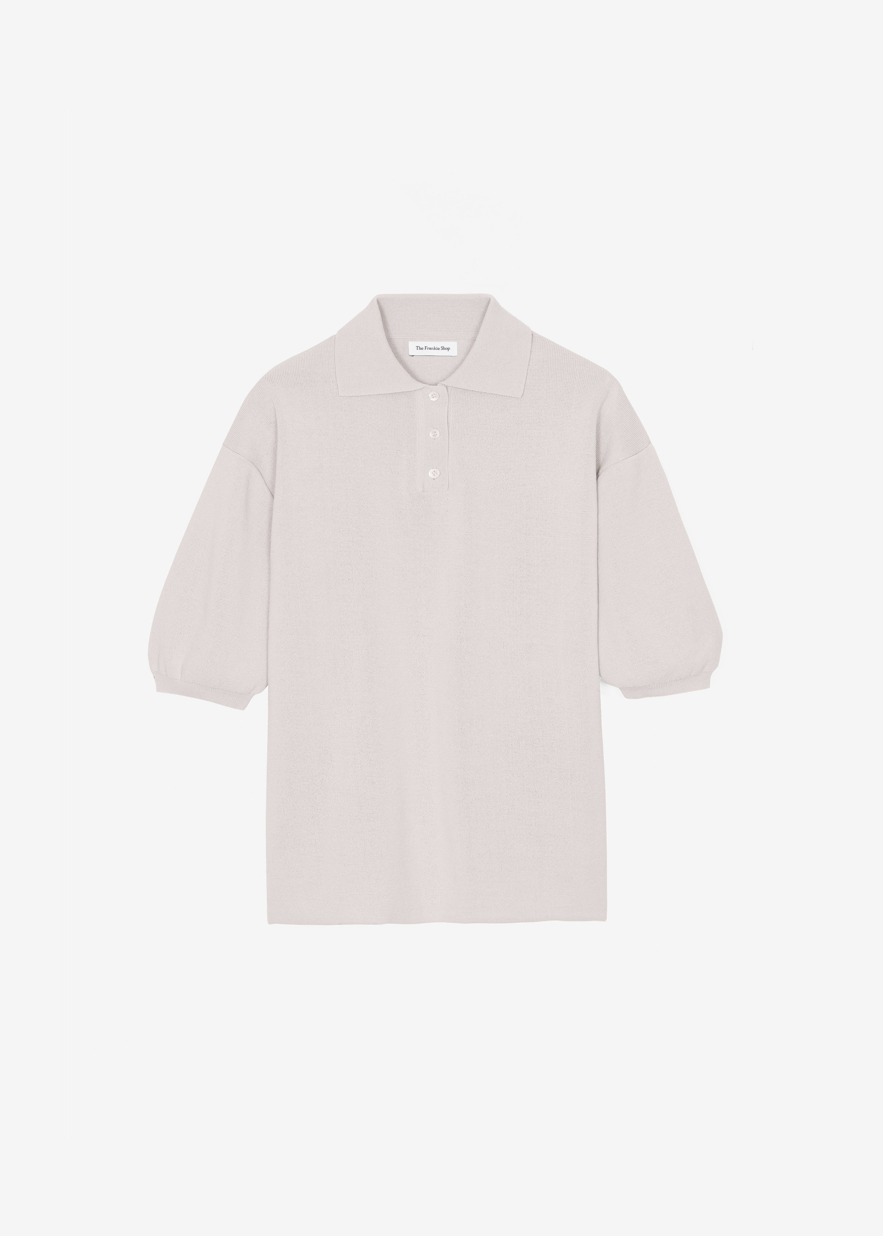 Nola Knit Polo Top - Slate Grey - 8