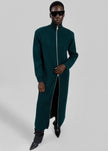 Nolia Knit Long Cardigan Dress - Bottle Green