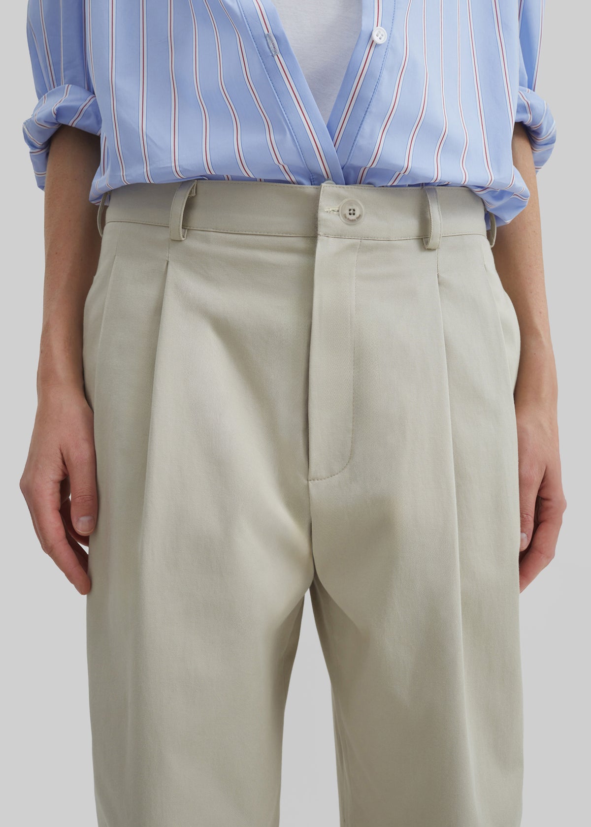 Norstrand Cotton Chino Trousers - Light Beige - 5