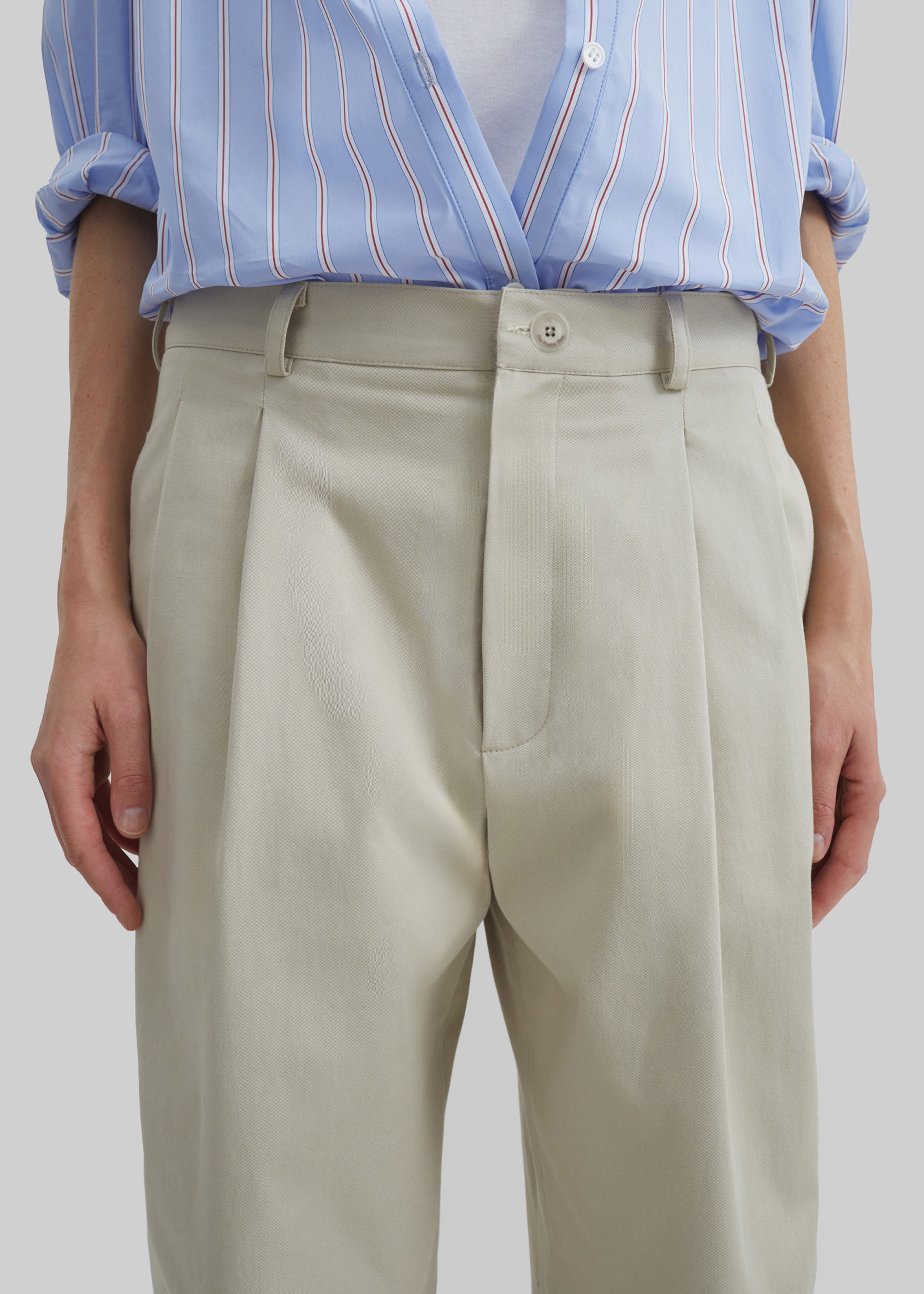 Norstrand Cotton Chino Trousers - Light Beige - 5