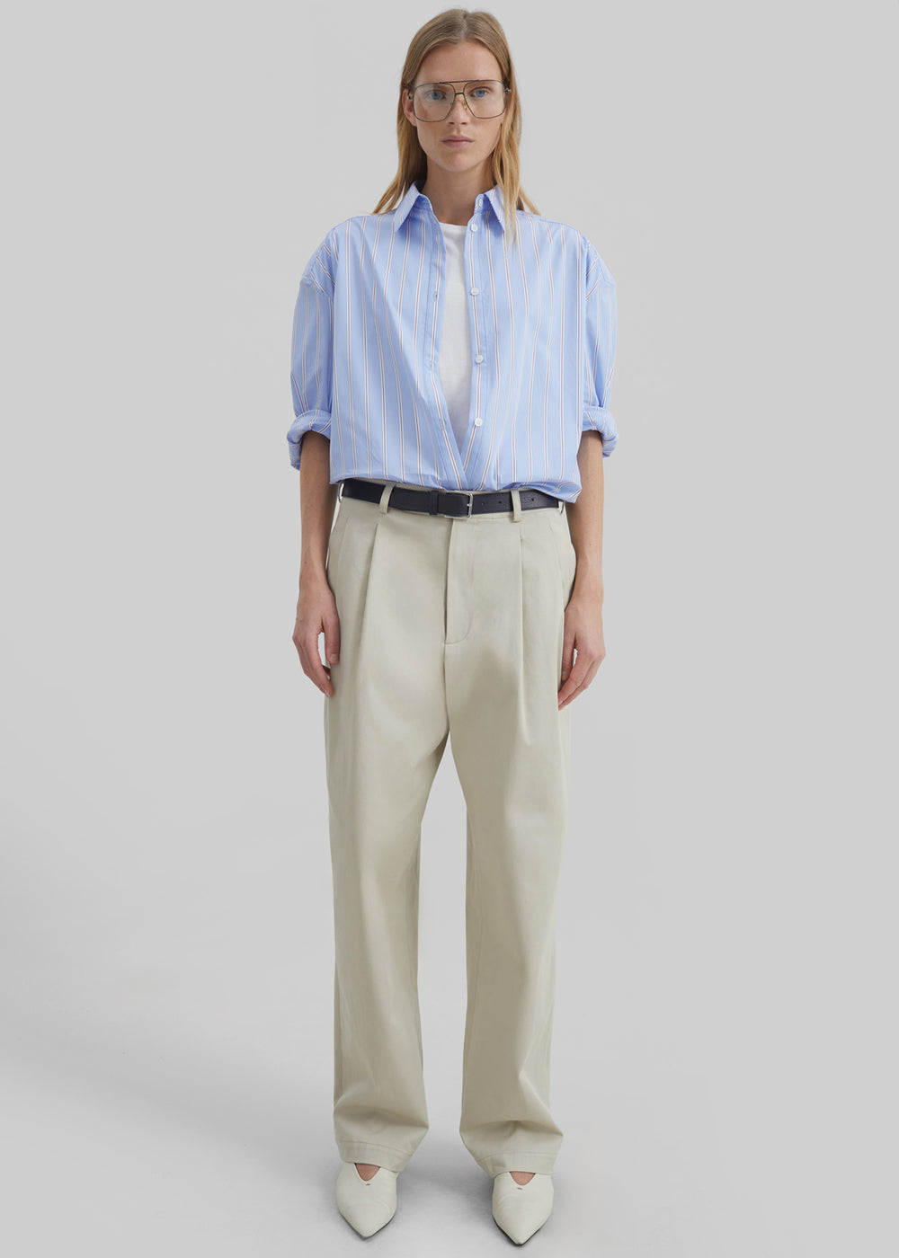 Norstrand Cotton Chino Trousers - Light Beige