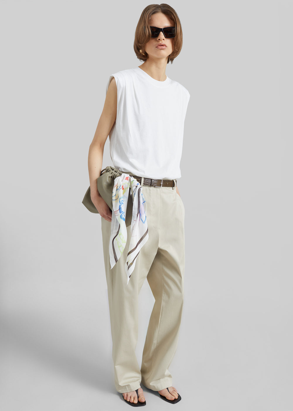 Norstrand Cotton Chino Trousers - Light Beige - 1