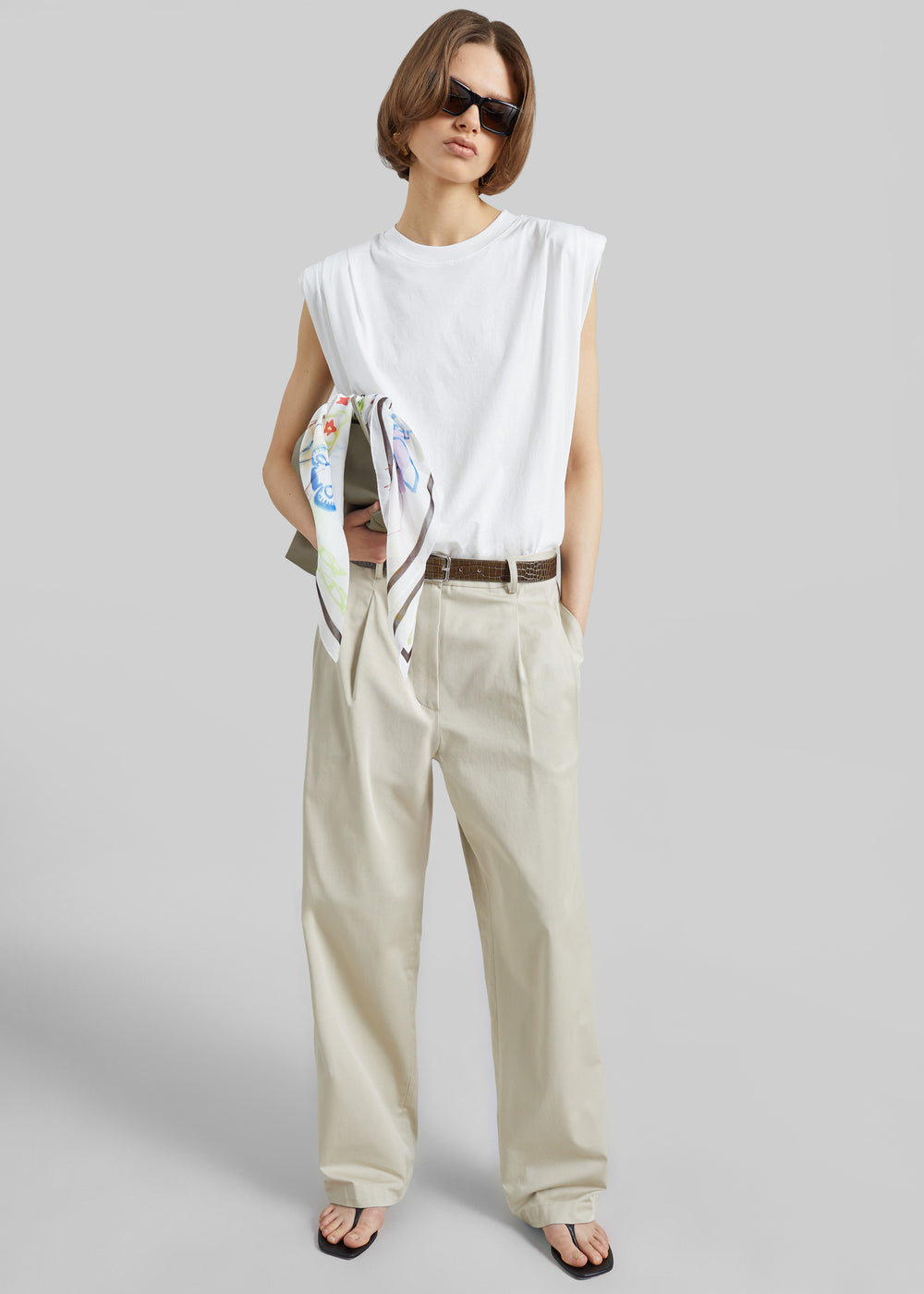 Norstrand Cotton Chino Trousers - Light Beige
