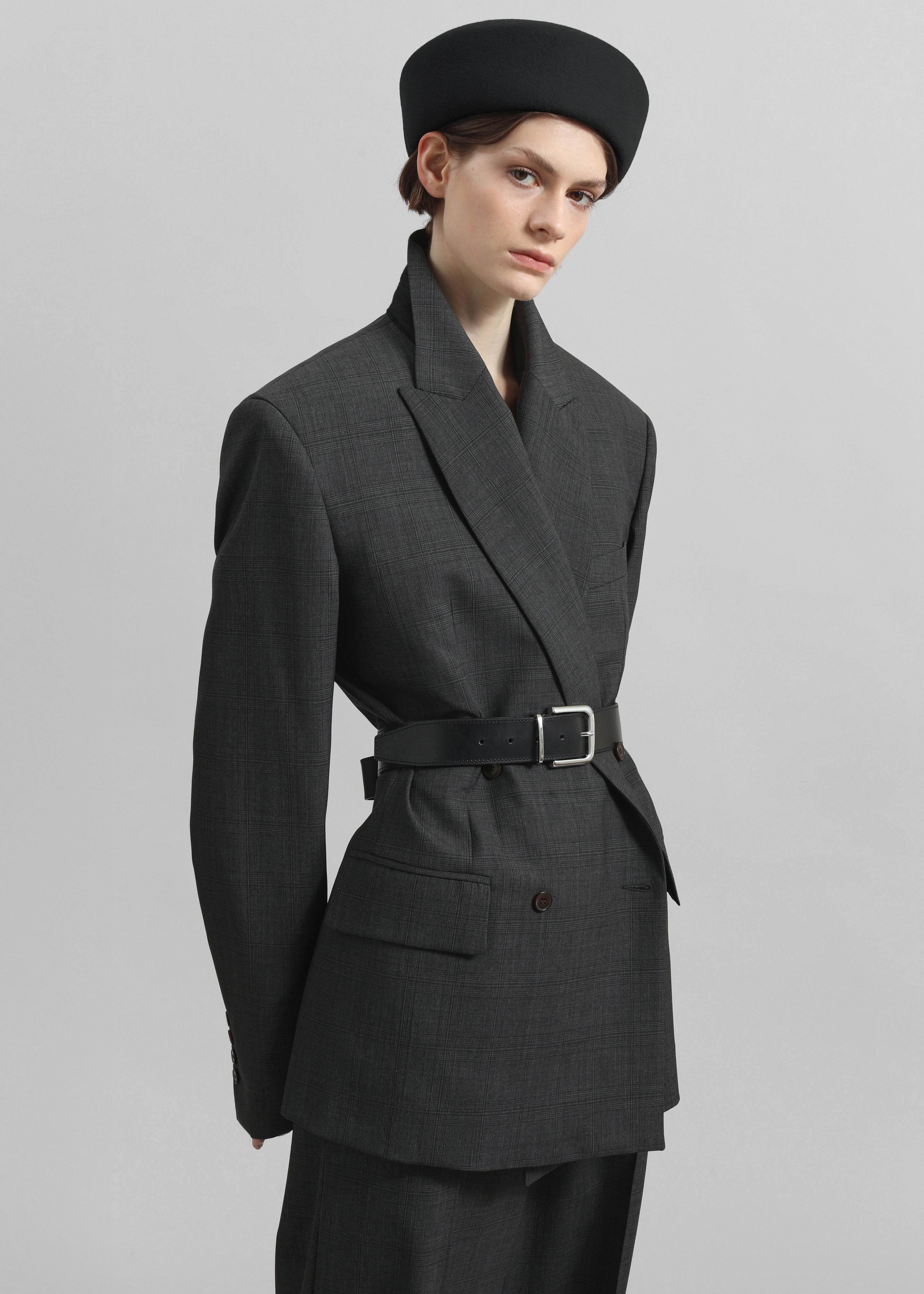 Noxley Pillbox Hat - Black - 1