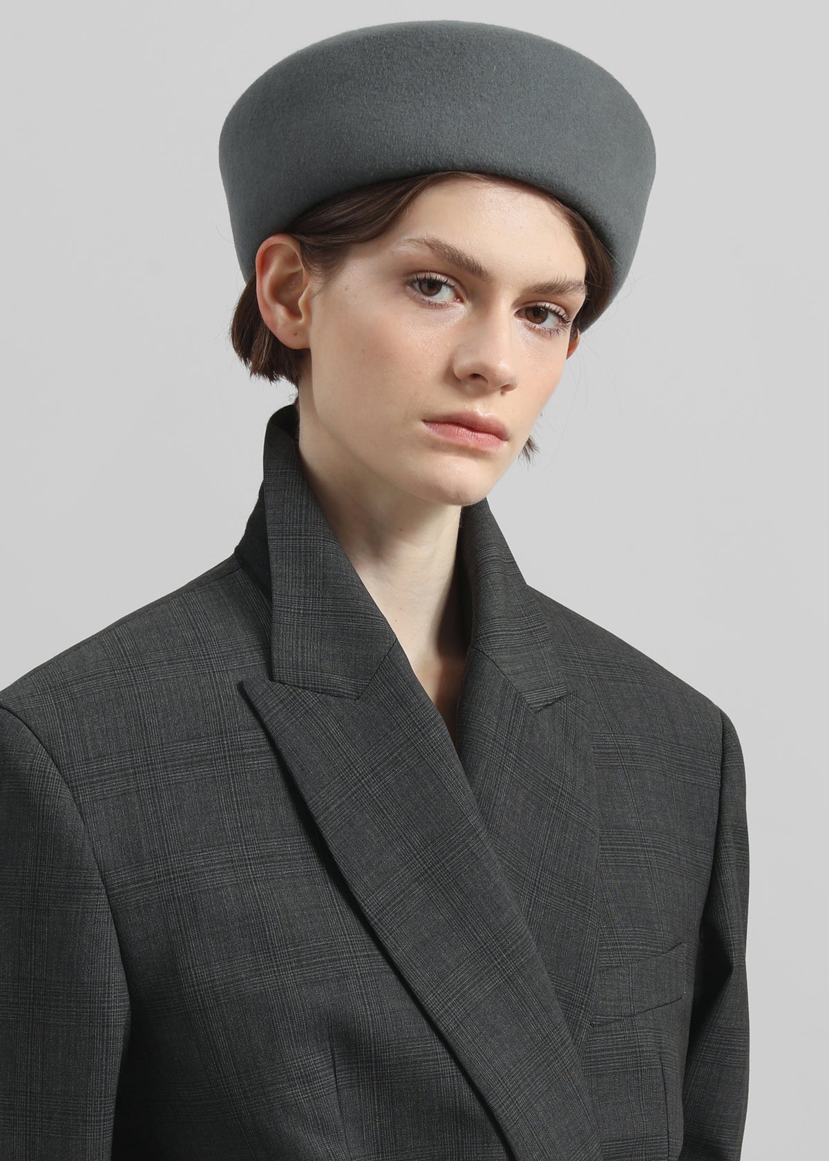 Noxley Pillbox Hat - Grey - 4