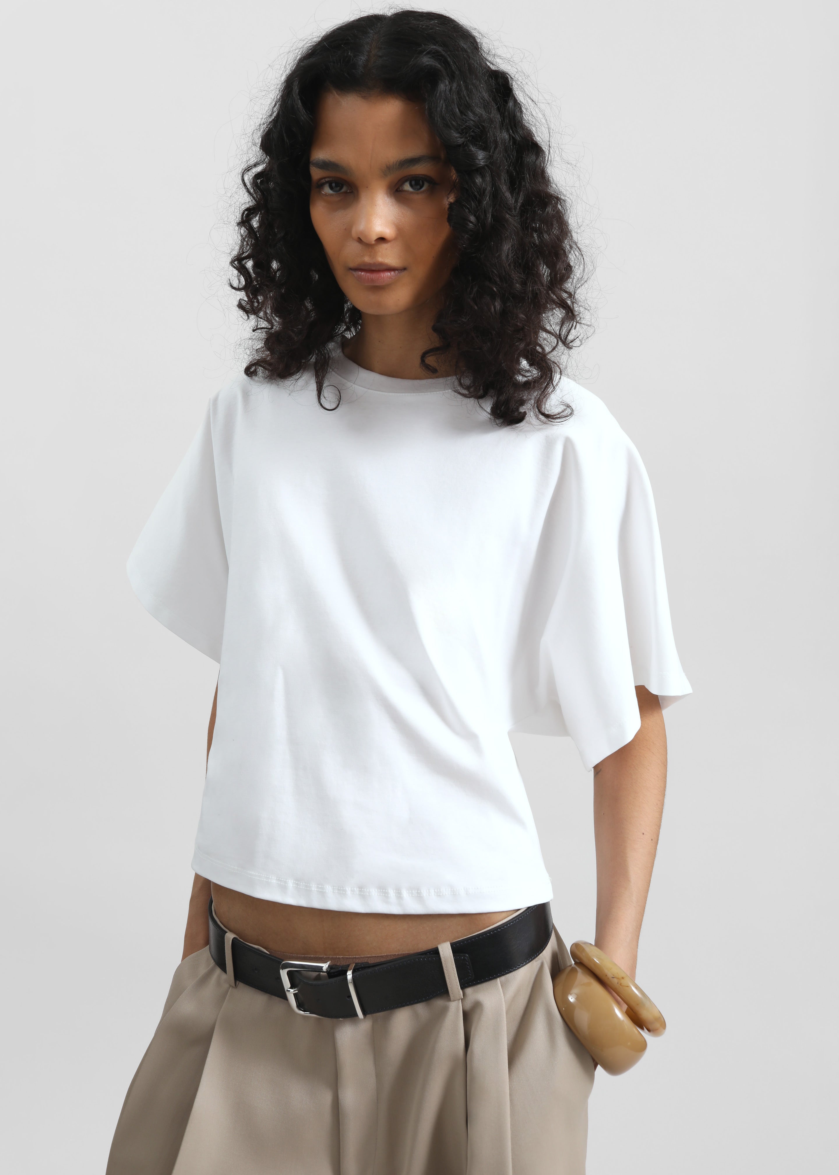 Noya Dolman Sleeve Tee - White – The Frankie Shop