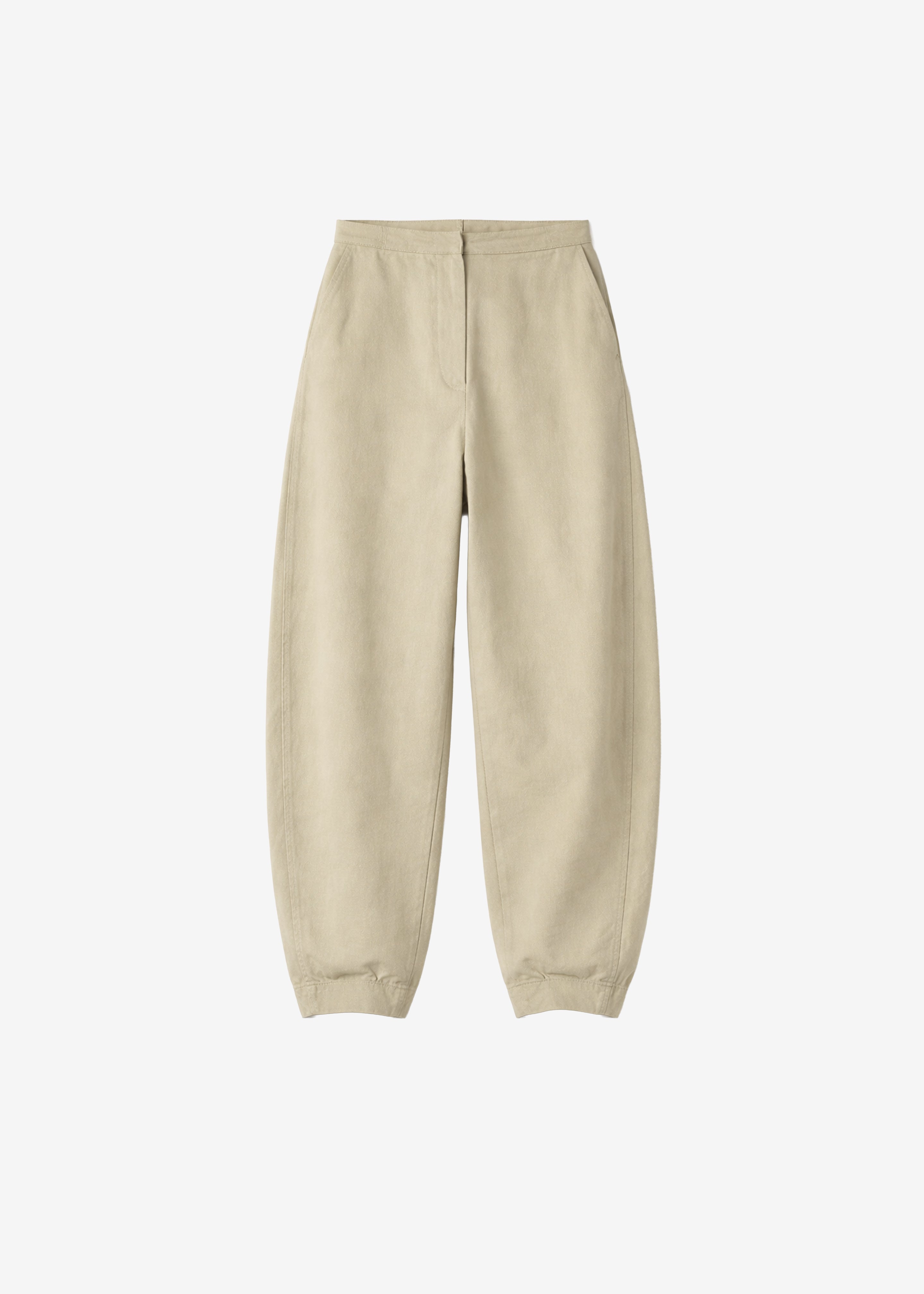 Noyon Barrel Leg Pants - Beige - 7