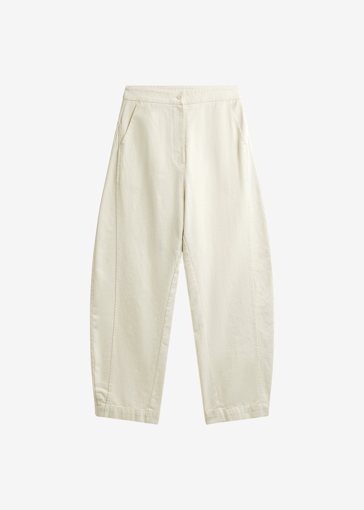 Noyon Barrel Leg Pants - Cream - 7