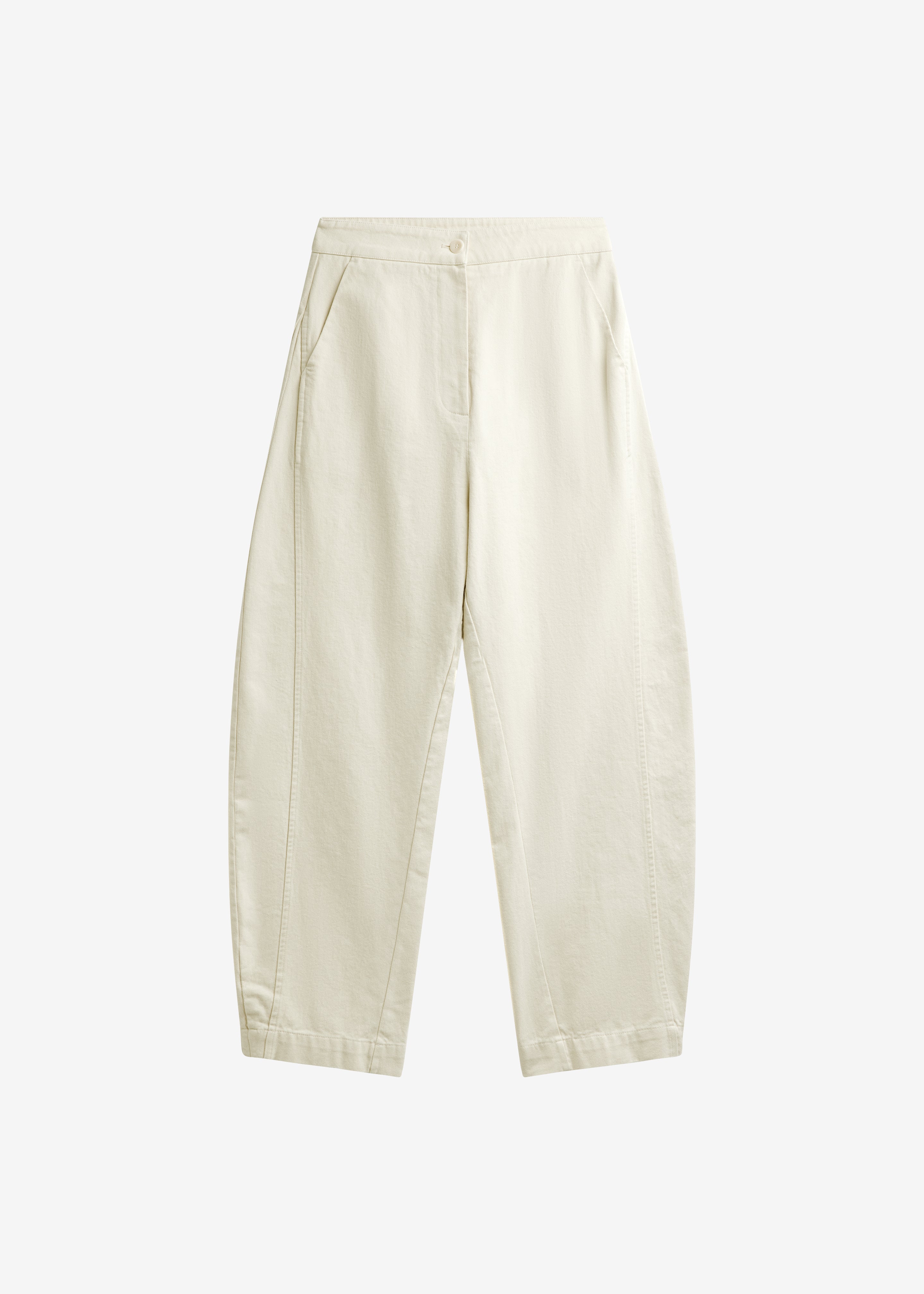 Noyon Barrel Leg Pants - Cream - 7