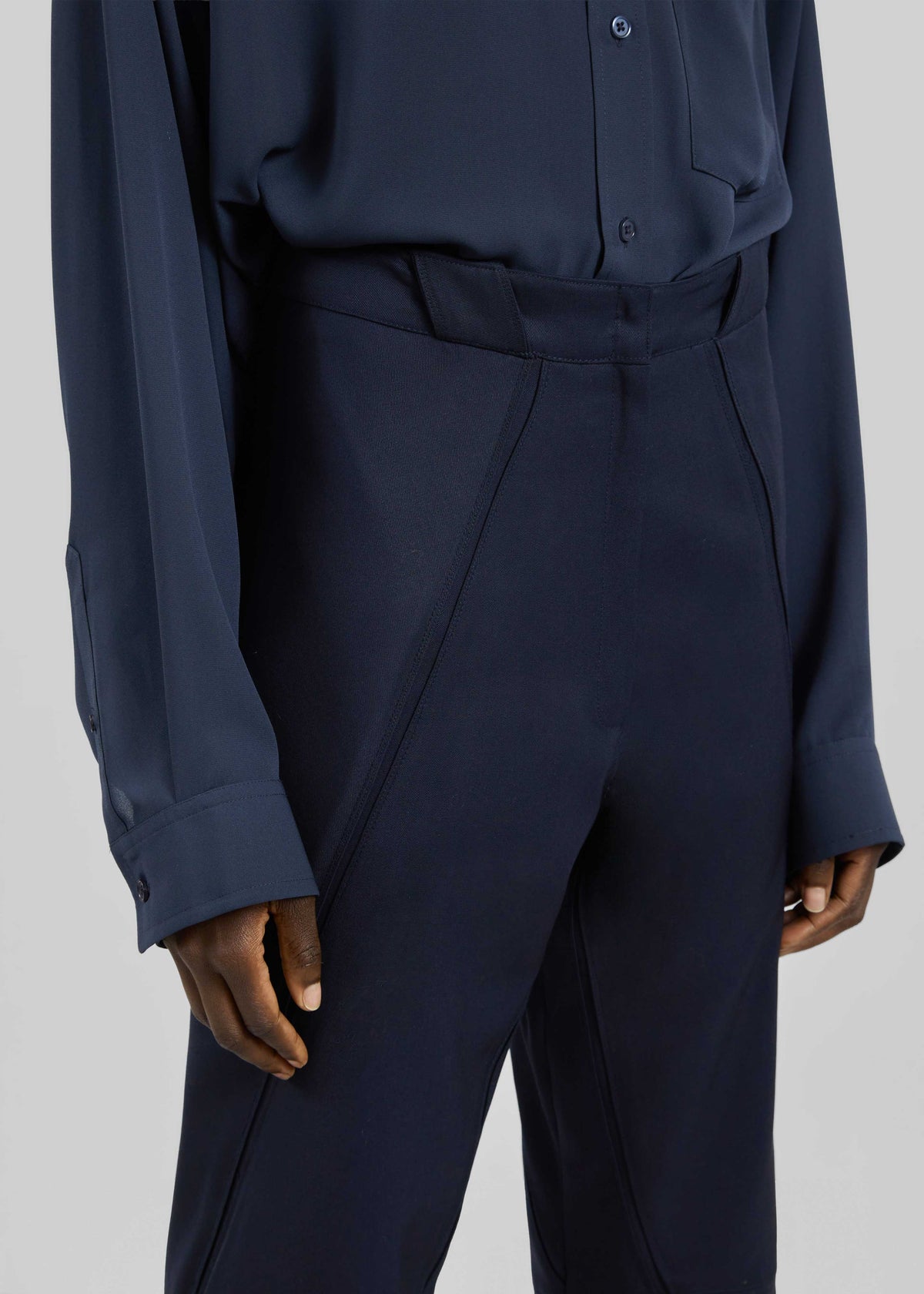 Dune Panelled Pants - Navy