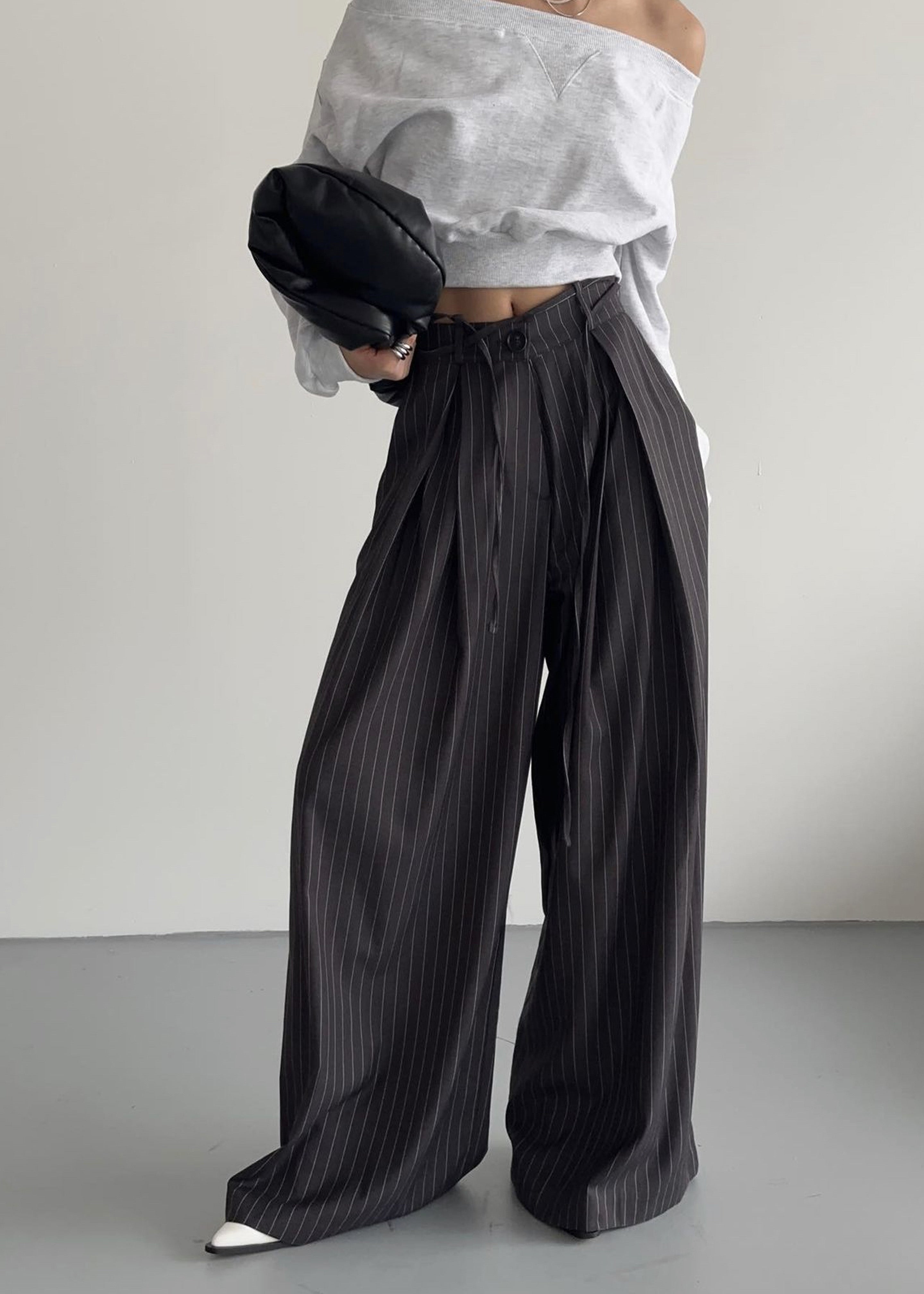 Noor Wide Pants - Black – The Frankie Shop