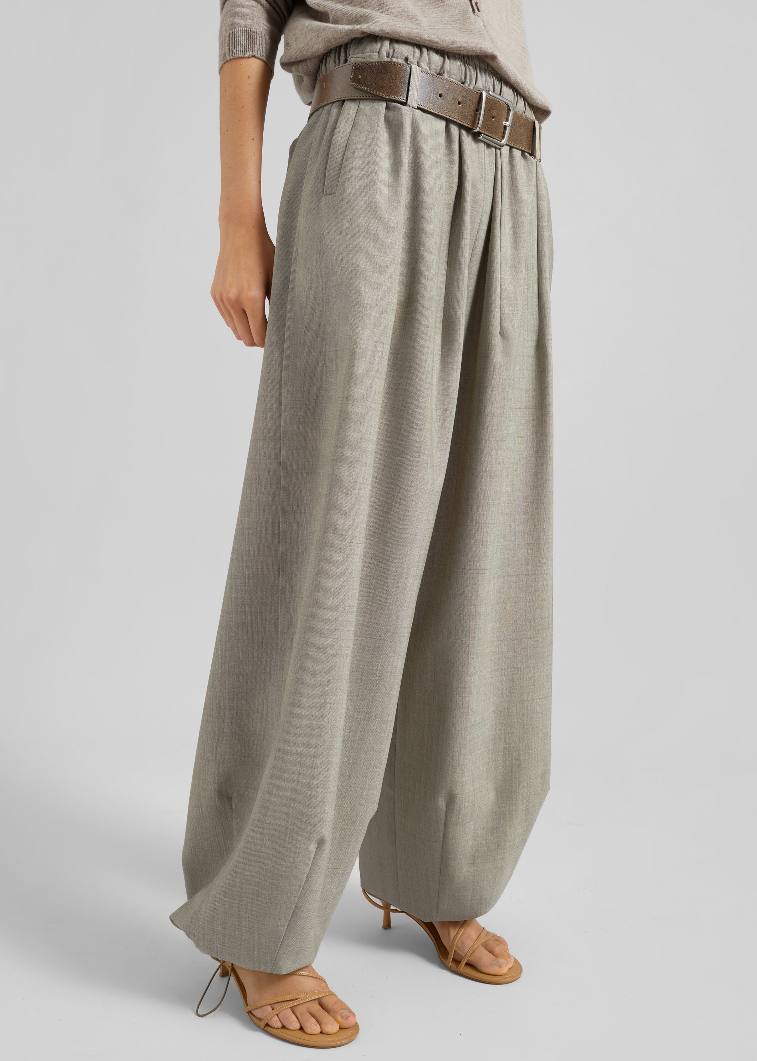 Oakdale Track Pants - Beige Melange – The Frankie Shop