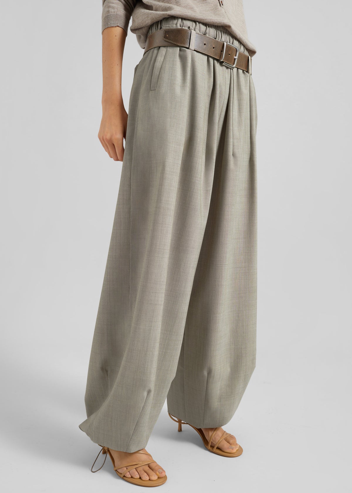 Oakdale Track Pants - Beige Melange - 1