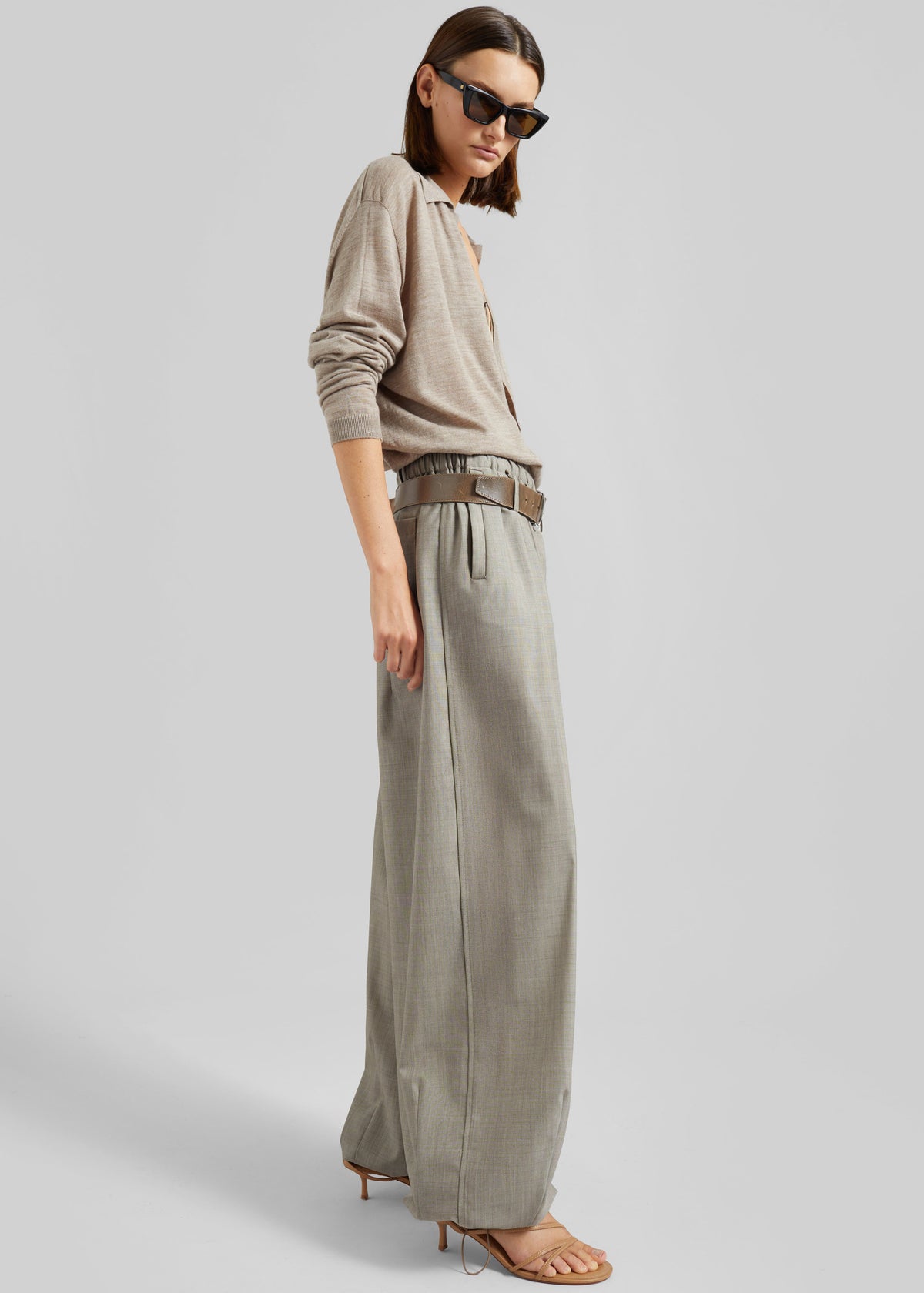 Oakdale Track Pants - Beige Melange - 7