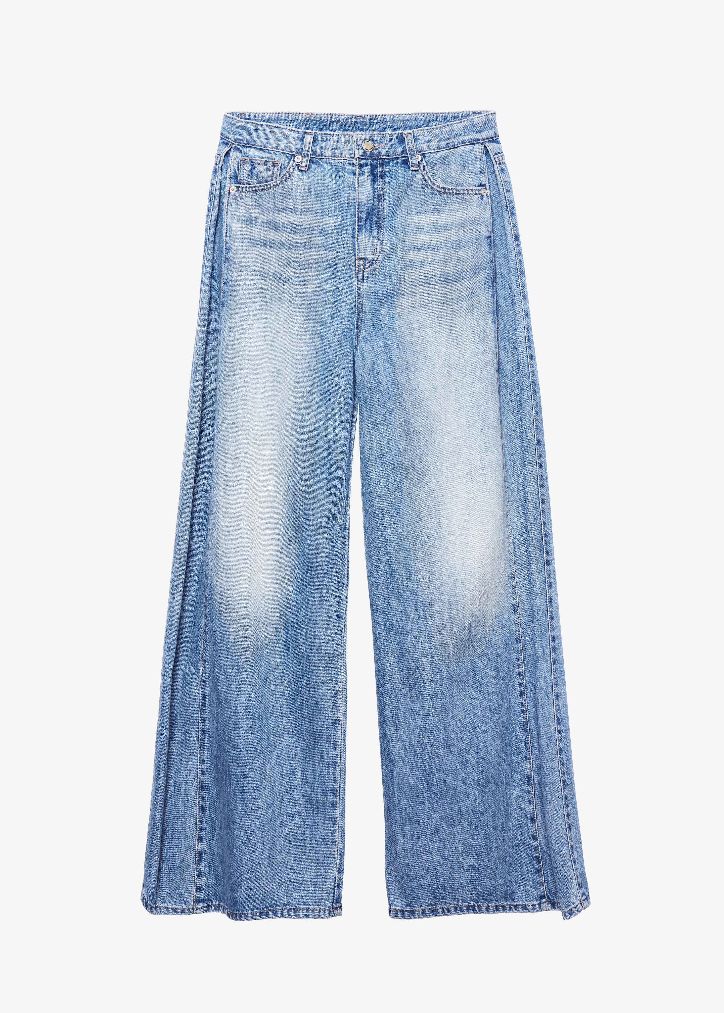 Oakley Wide Leg Jeans - Blue Wash – The Frankie Shop