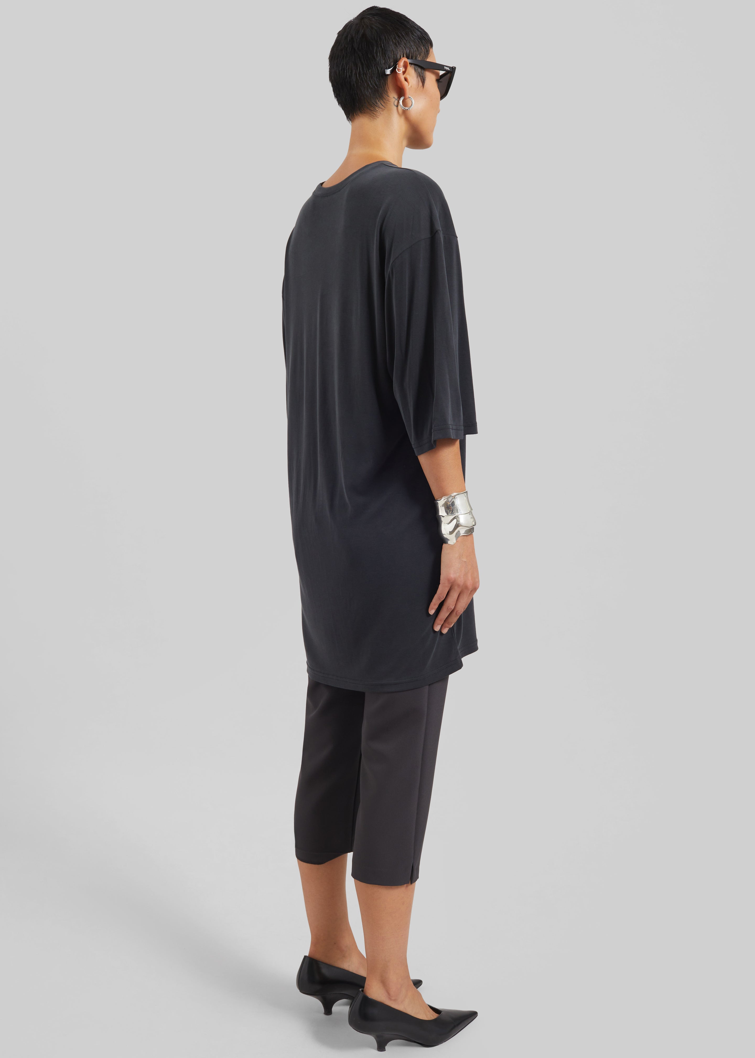 Oberon Soft Oversized T-Shirt - Black - 5