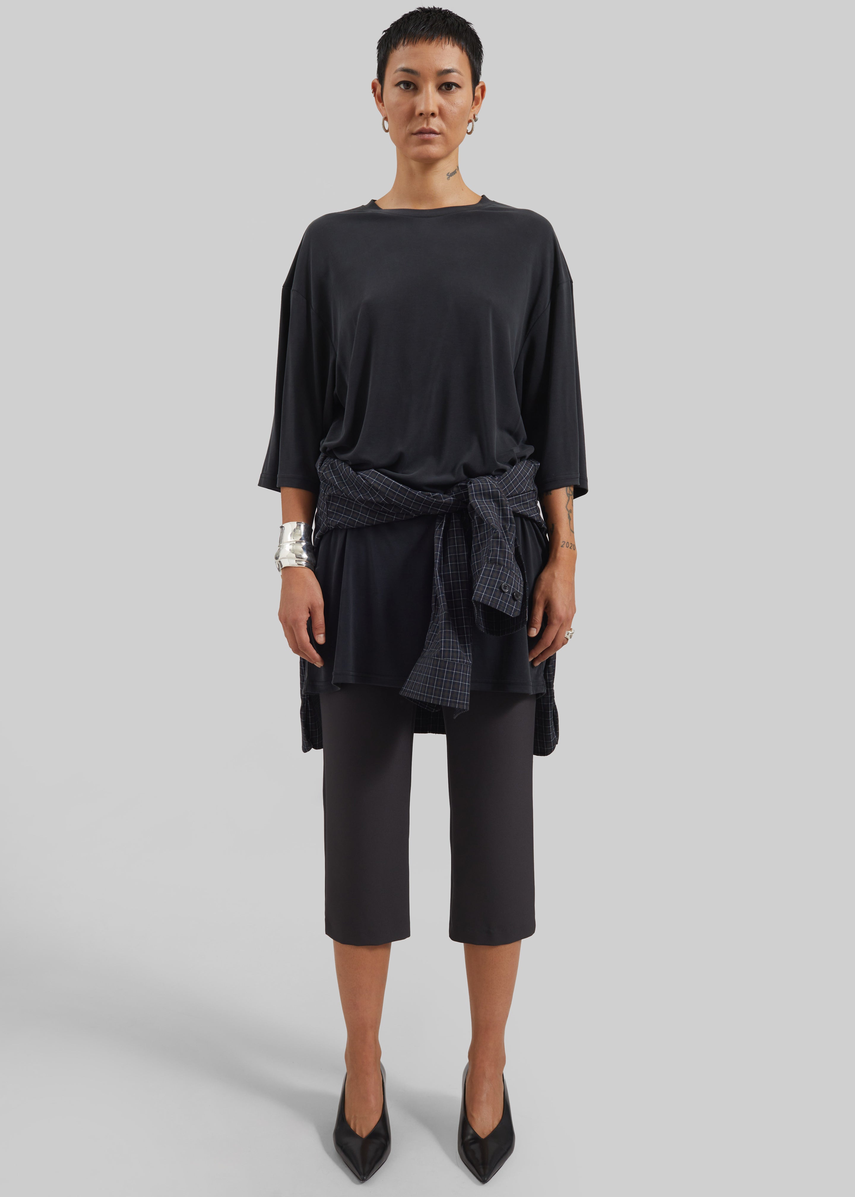Oberon Soft Oversized T-Shirt - Black - 1
