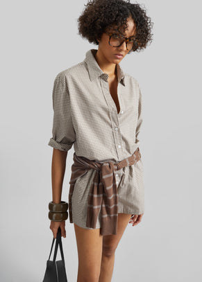 Odemira Shirt - Beige Plaid