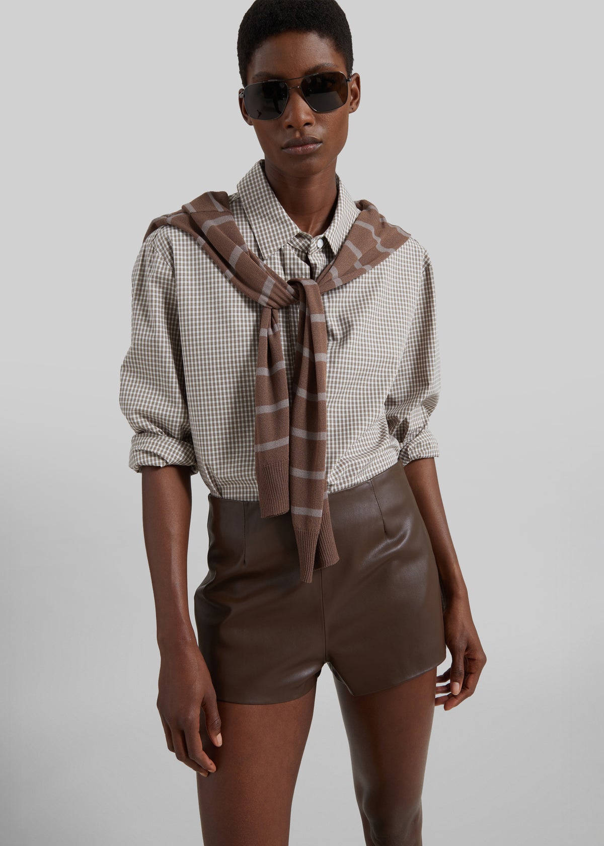 Odemira Shirt - Beige Plaid - 3