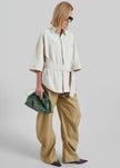Odesa Belted Shirt - Light Beige