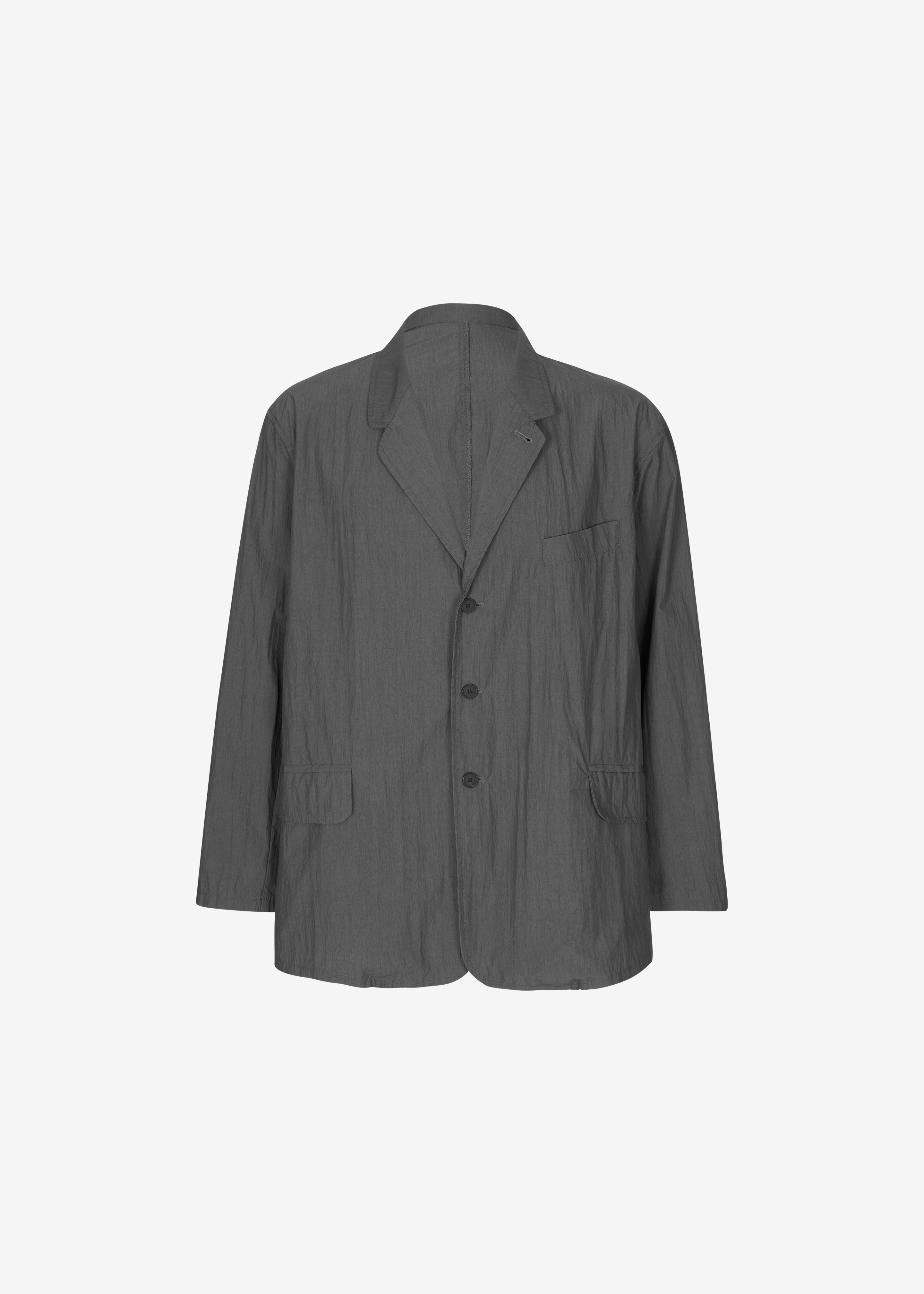 Ohio Crinkled Poplin Blazer - Slate Grey – The Frankie Shop