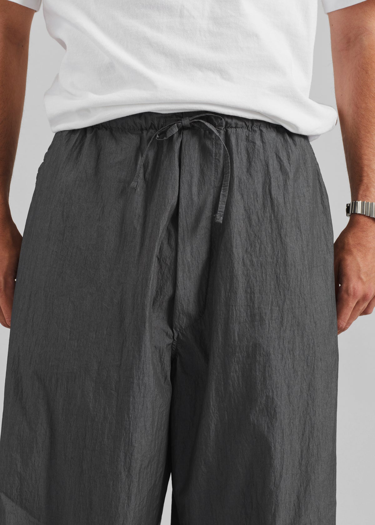 Ohio Crinkled Poplin Pants - Slate Grey - 5