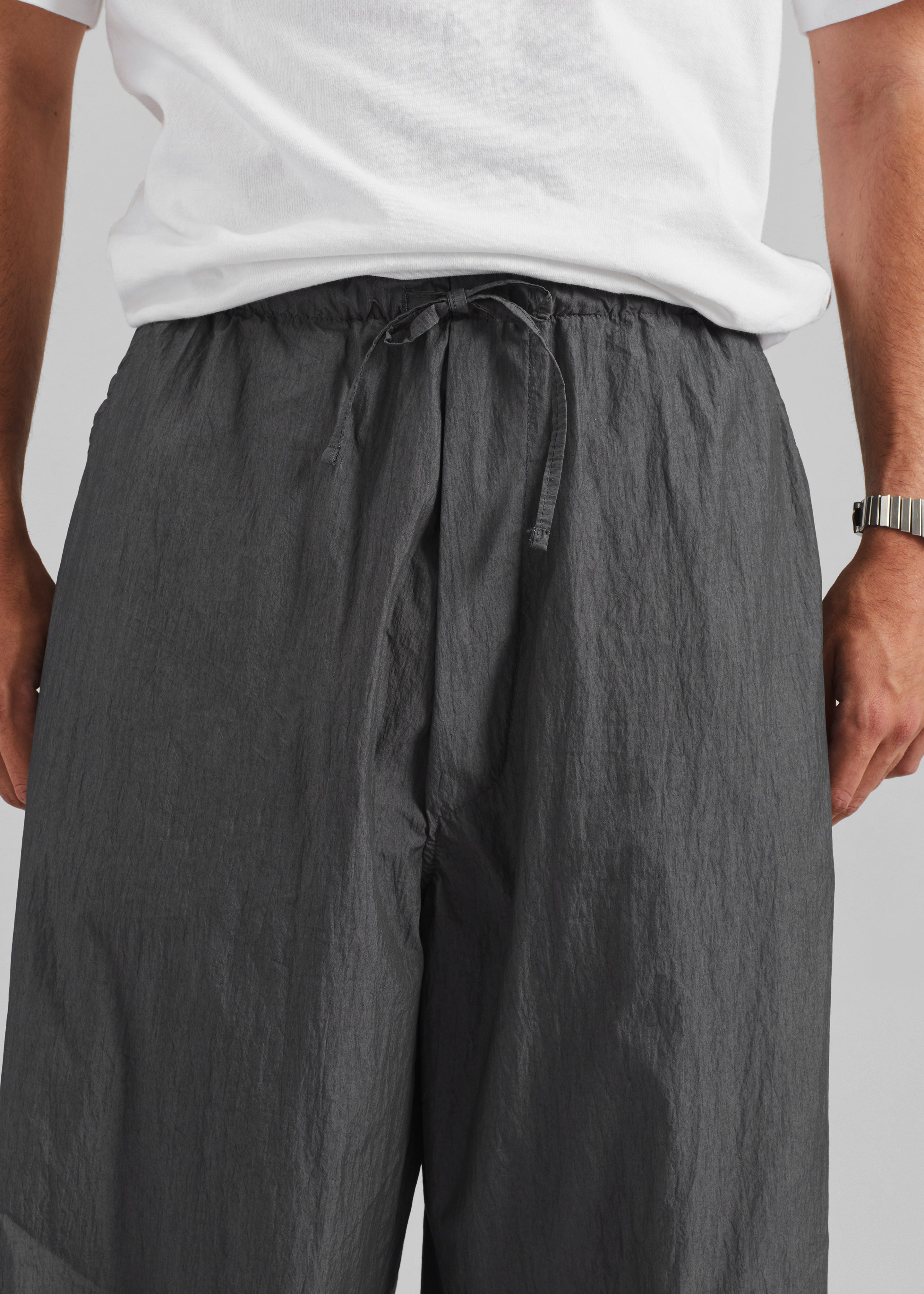 Ohio Crinkled Poplin Pants - Slate Grey - 5