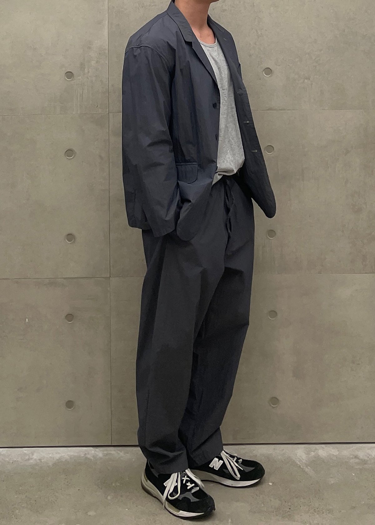 Ohio Crinkled Poplin Pants - Slate Grey - 7