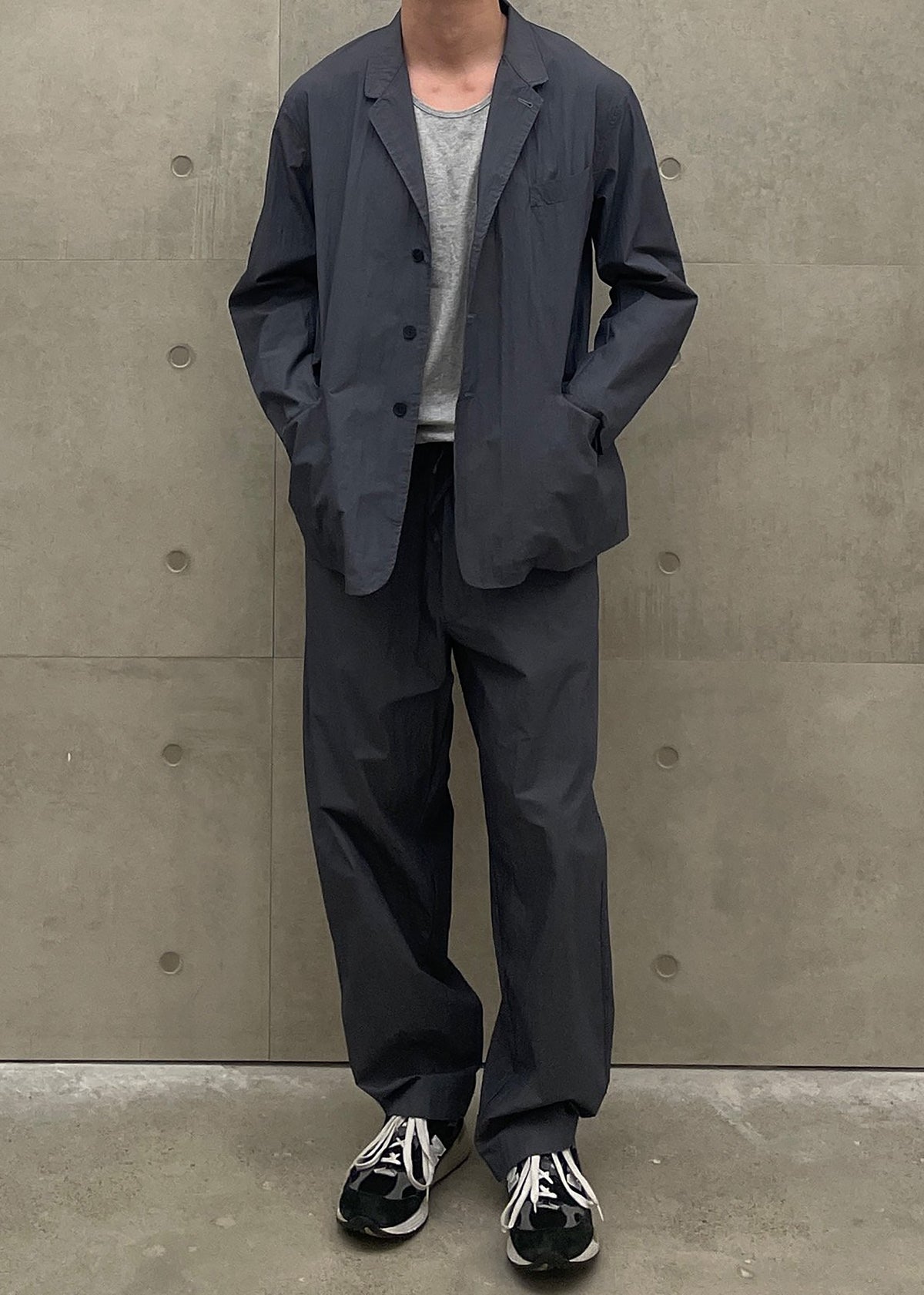 Ohio Crinkled Poplin Pants - Slate Grey - 3