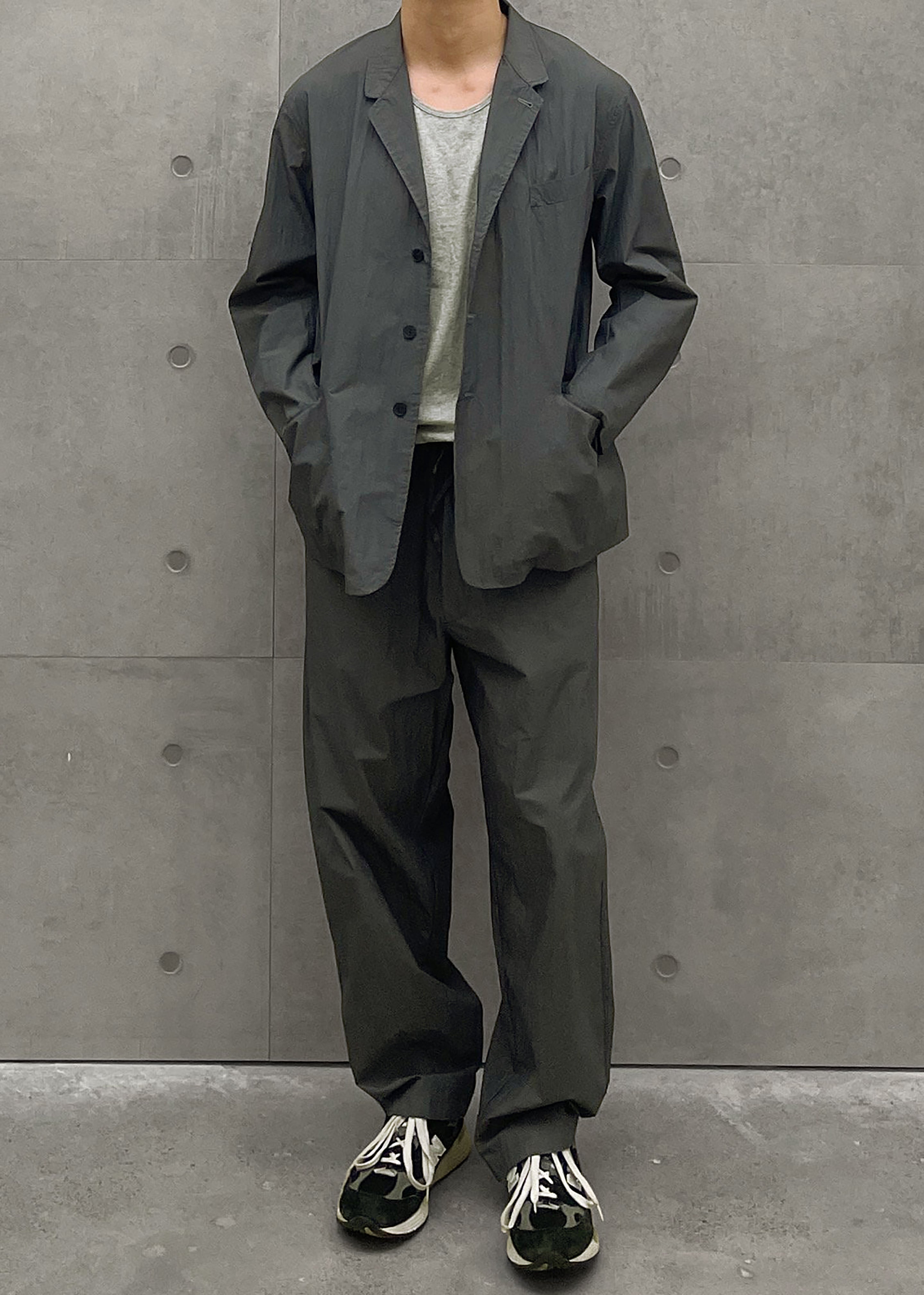 Ohio Crinkled Poplin Blazer - Slate Grey - 1