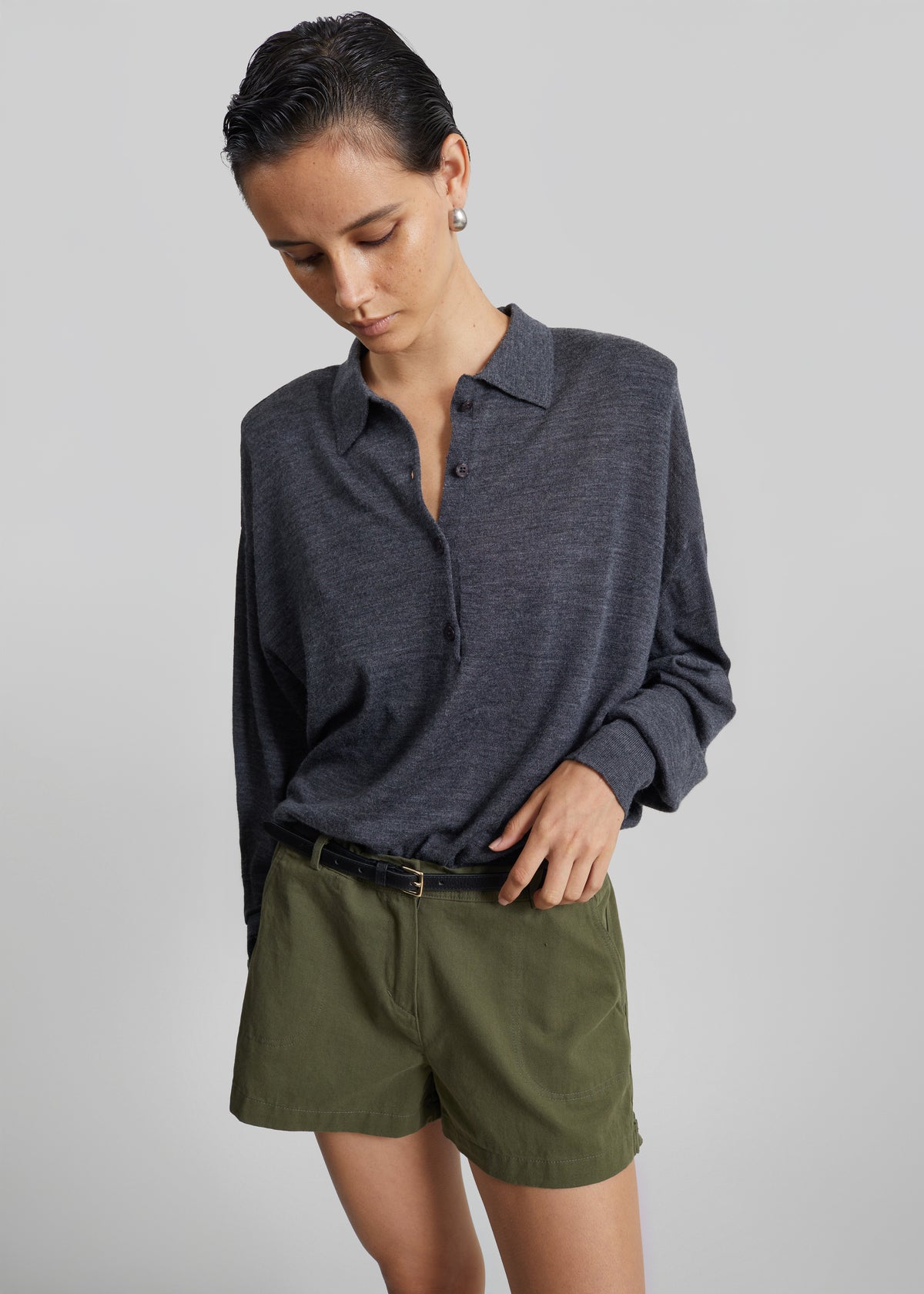 Olane Shorts - Dark Olive - 5