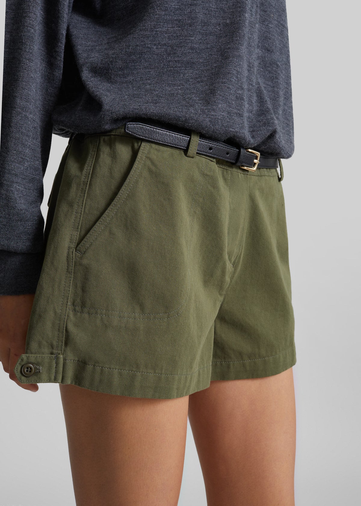 Olane Shorts - Dark Olive - 3