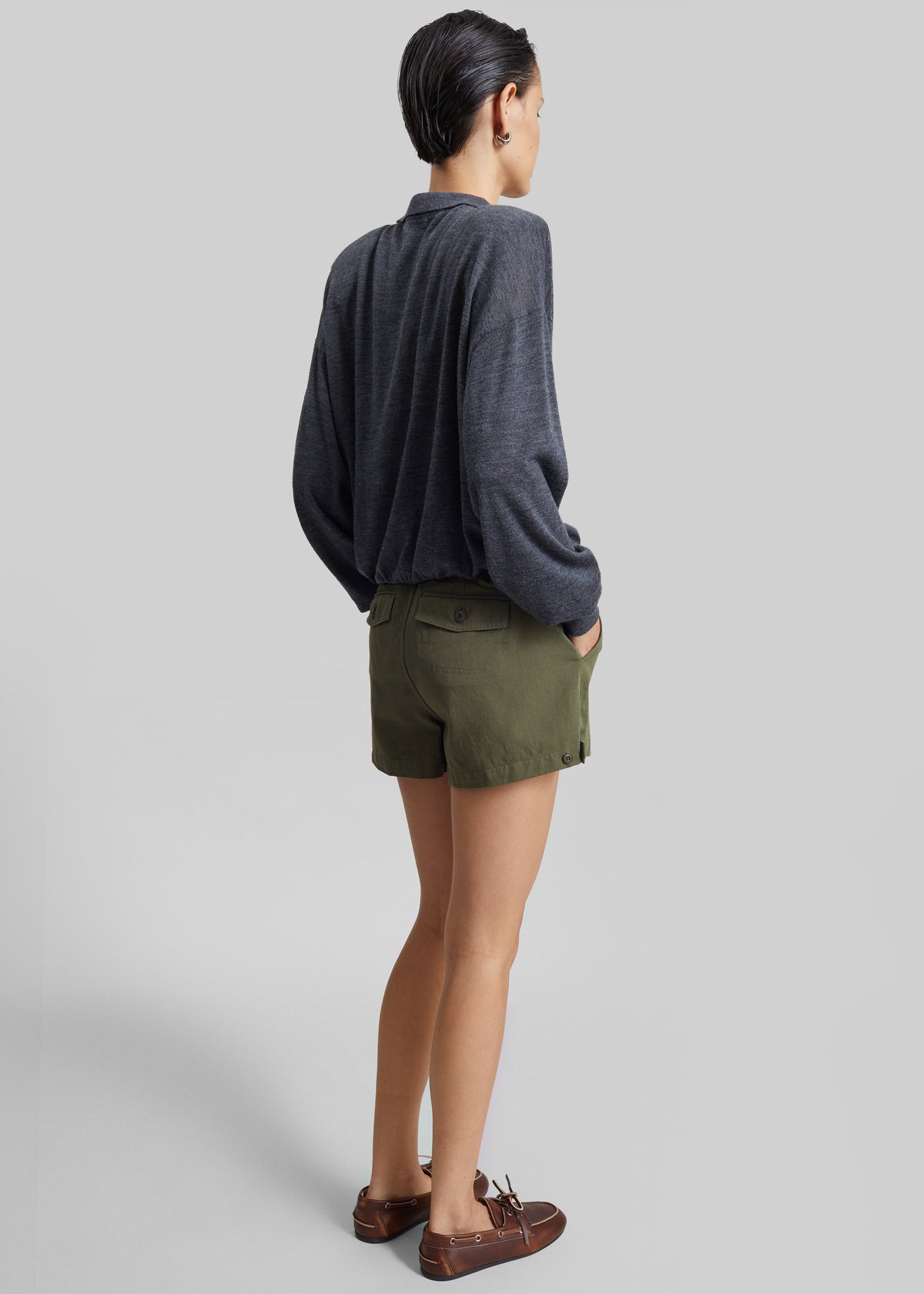 Olane Shorts - Dark Olive - 6