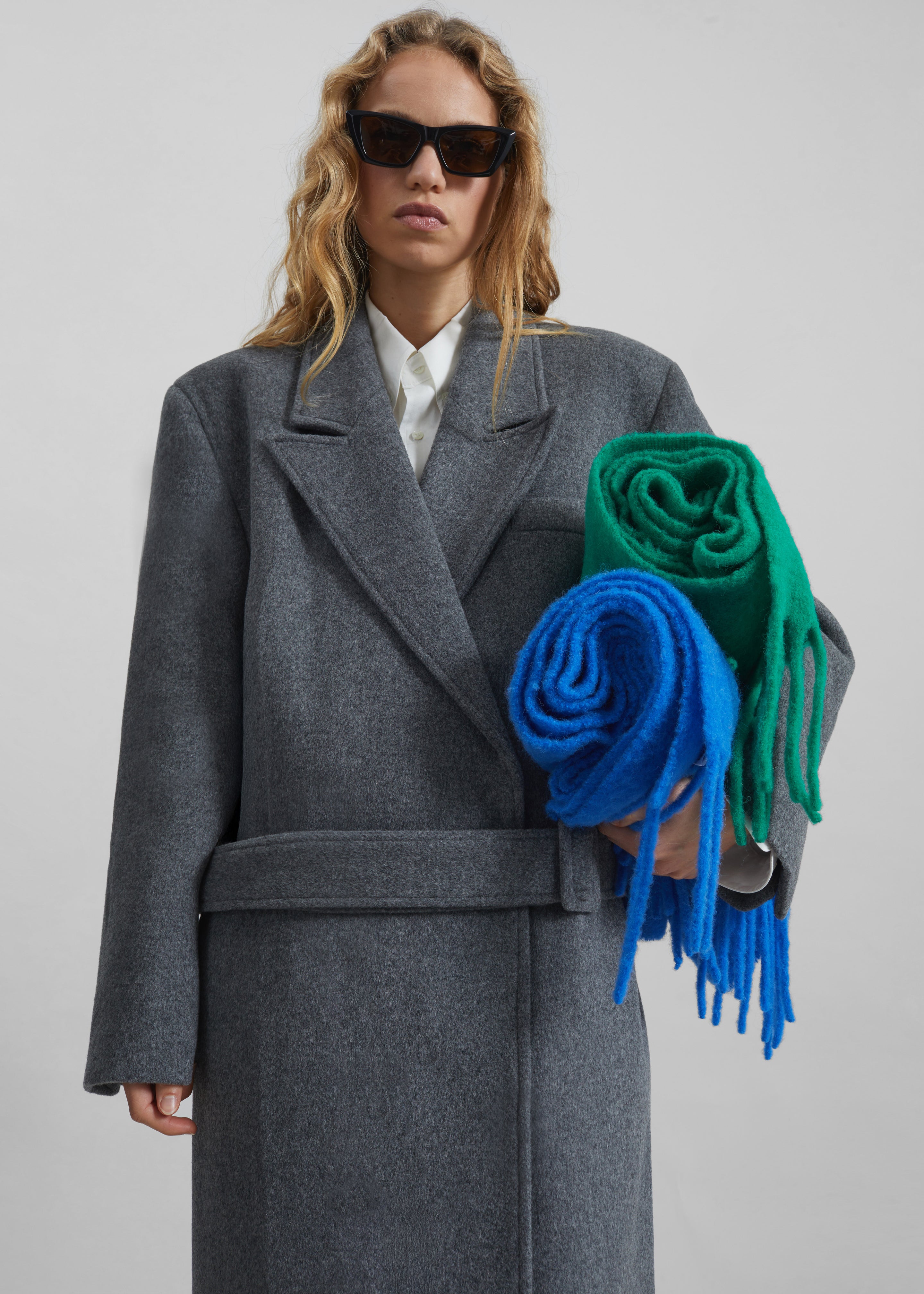 Olari Alpaca Blend Scarf - Green – The Frankie Shop