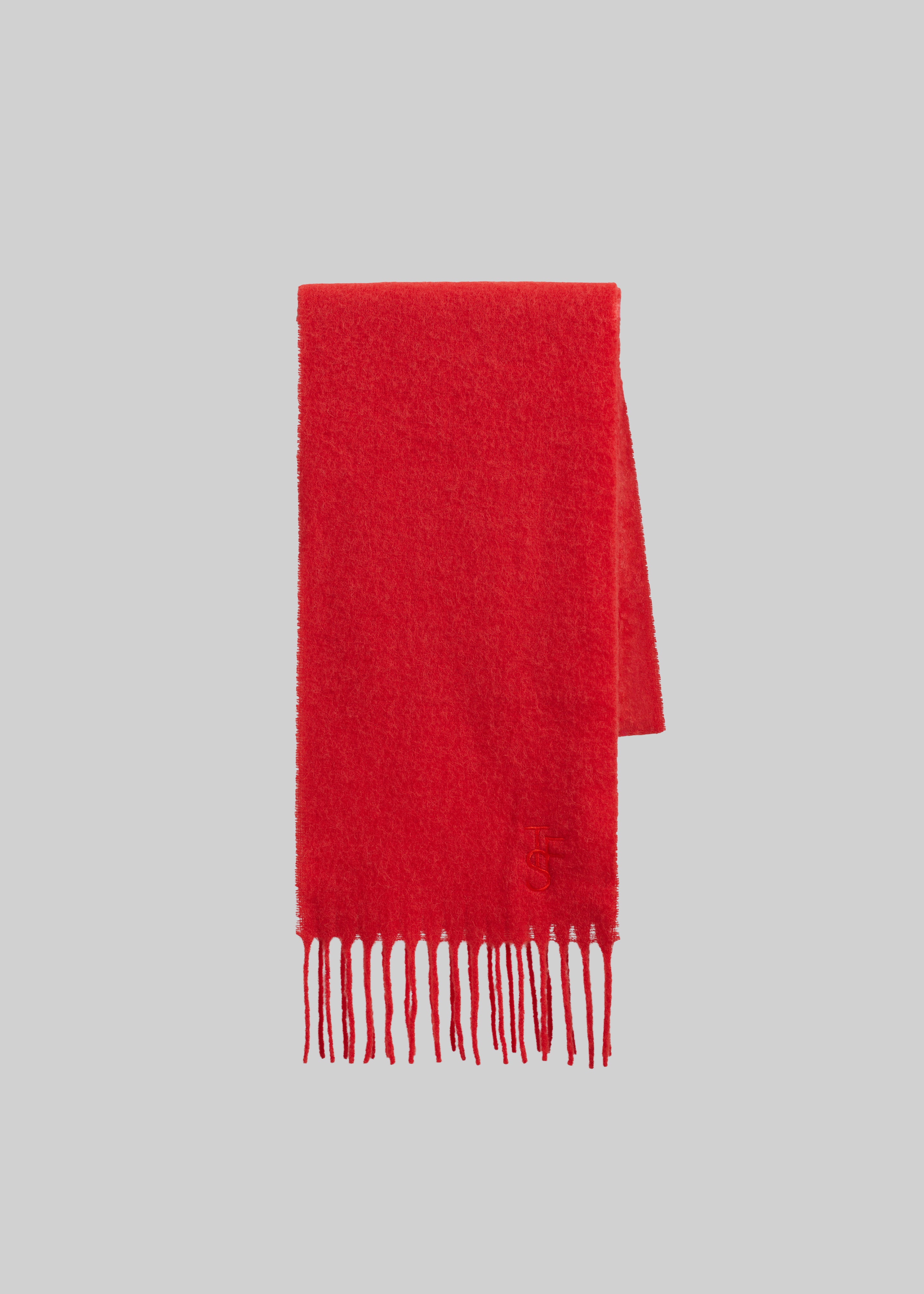 Olari Alpaca Blend Scarf - Red – The Frankie Shop