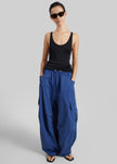 Olby Drawstring Cargo Pants - Cobalt