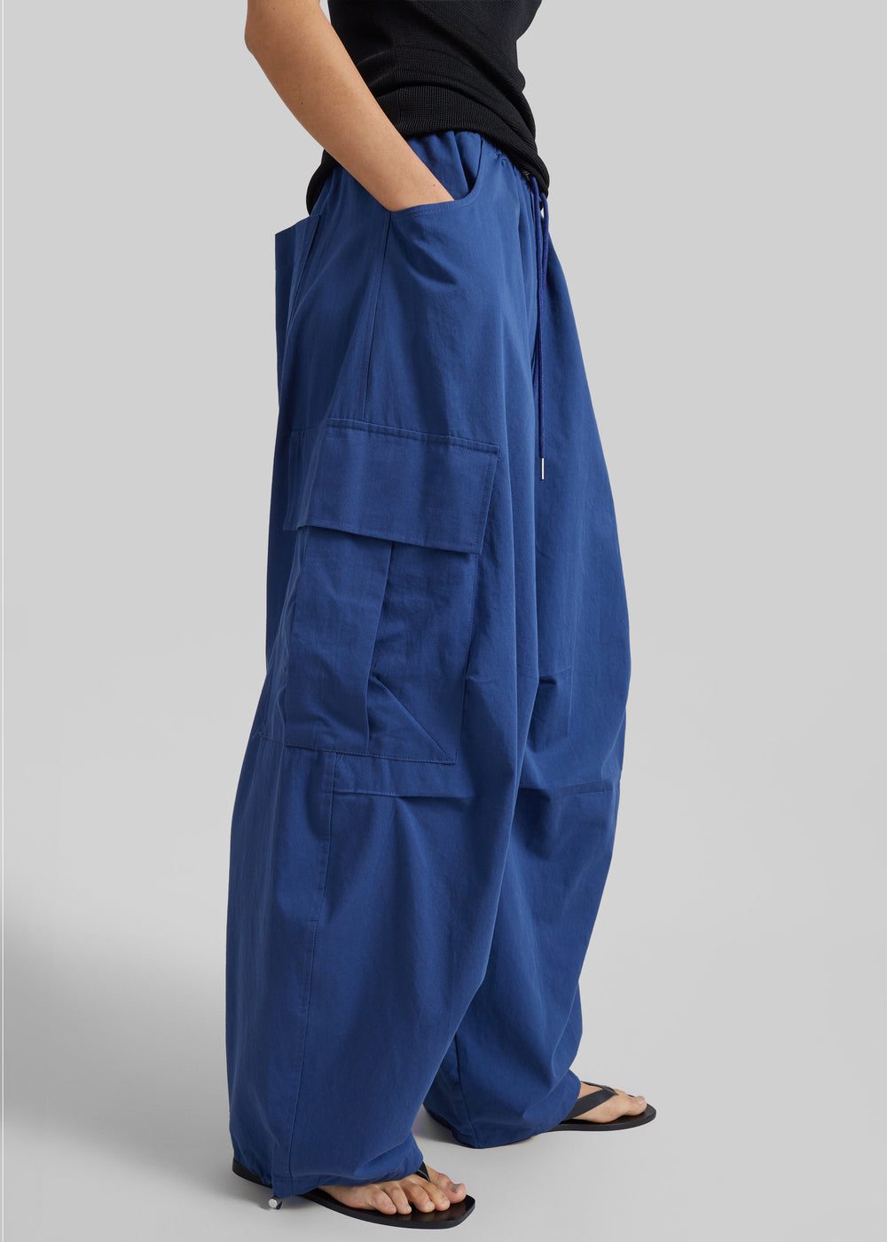 Olby Drawstring Cargo Pants - Cobalt - 1