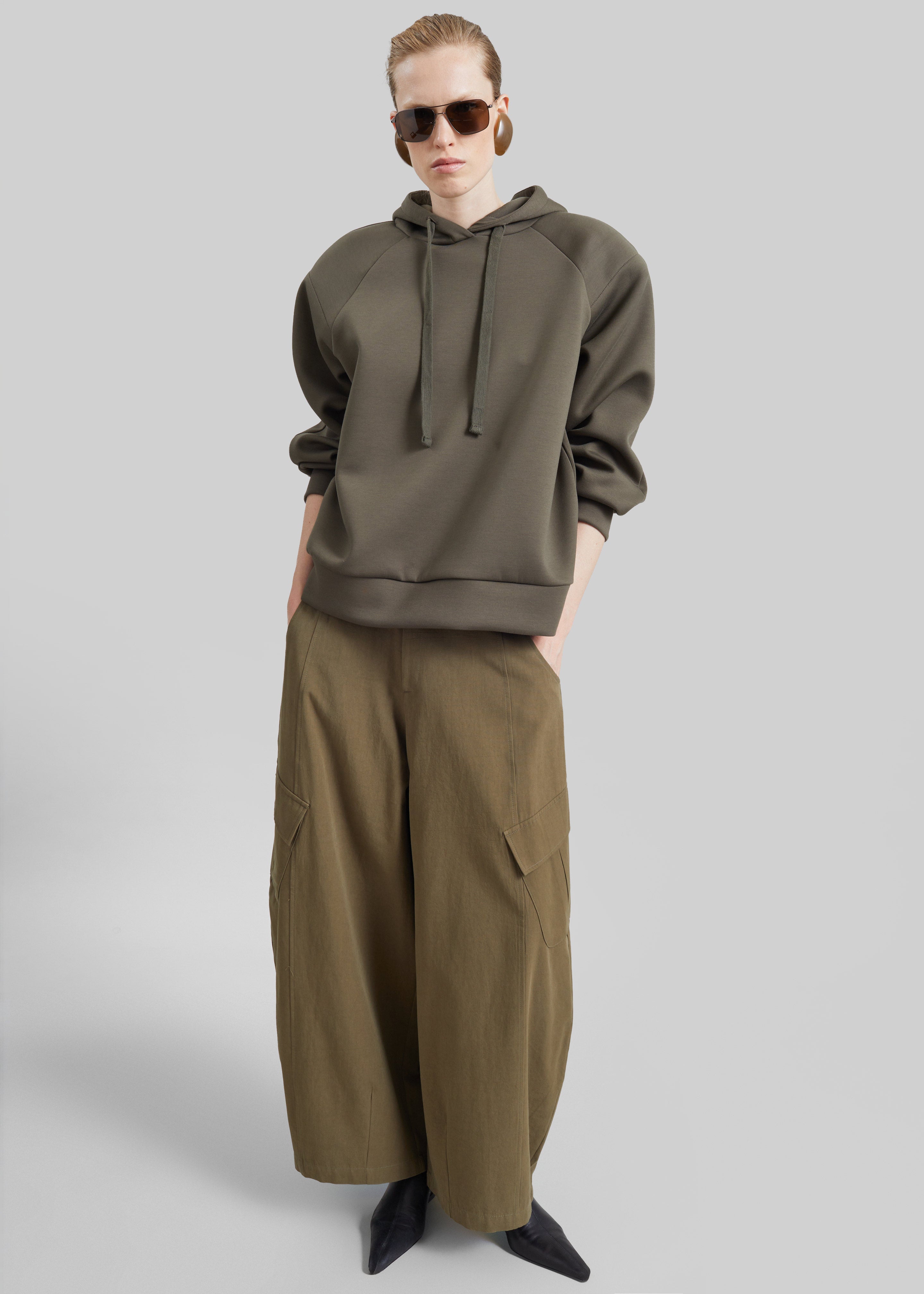 Olian Neoprene Hoodie - Dark Olive - 5
