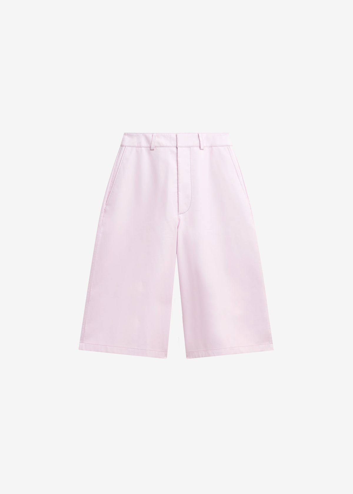 Olivia Leather Bermuda Shorts - Faded Pink - 8