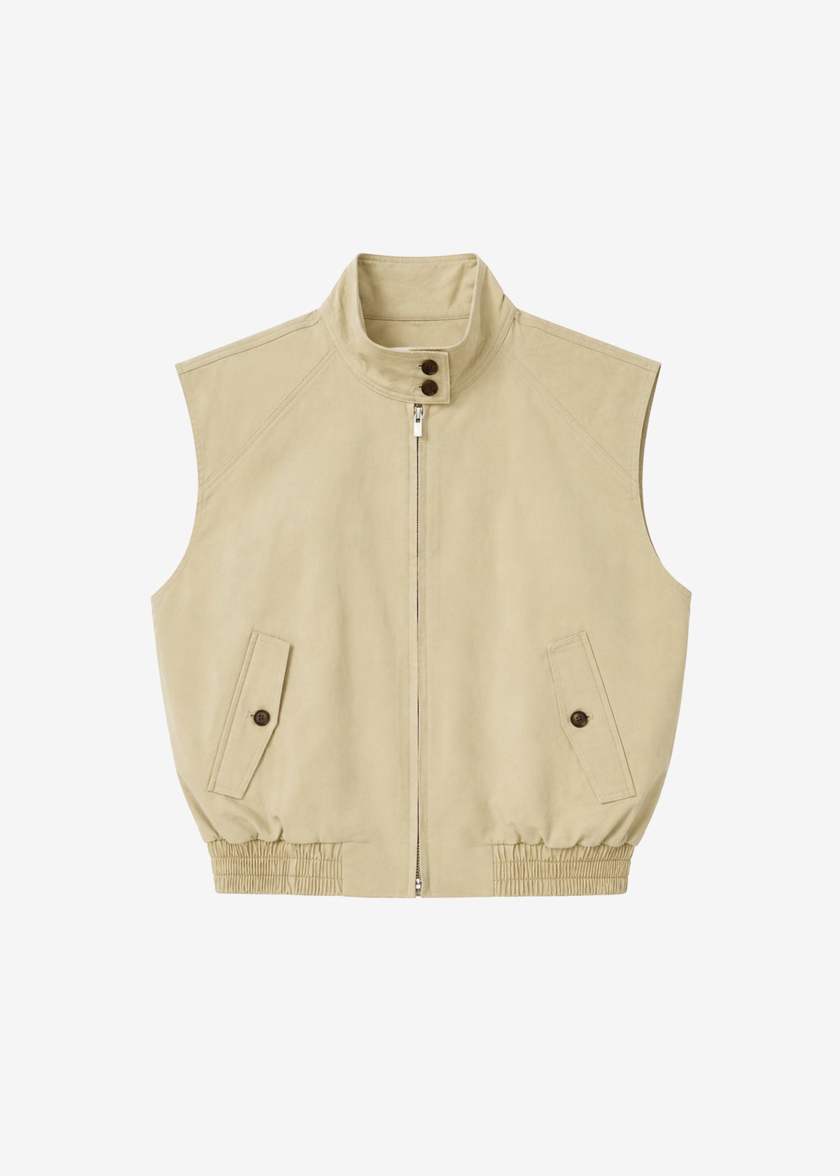 Oltrano Sleeveless Jacket - Beige - 11