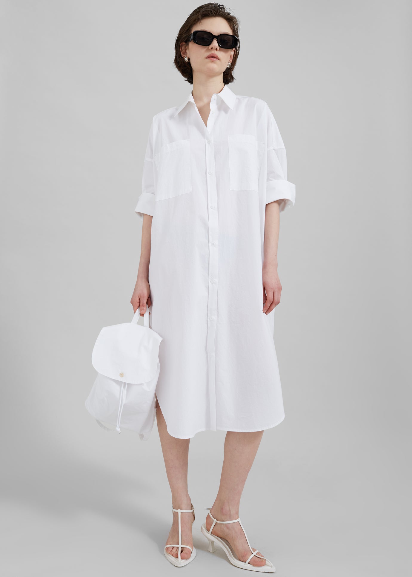 Olympe Midi Dress - White