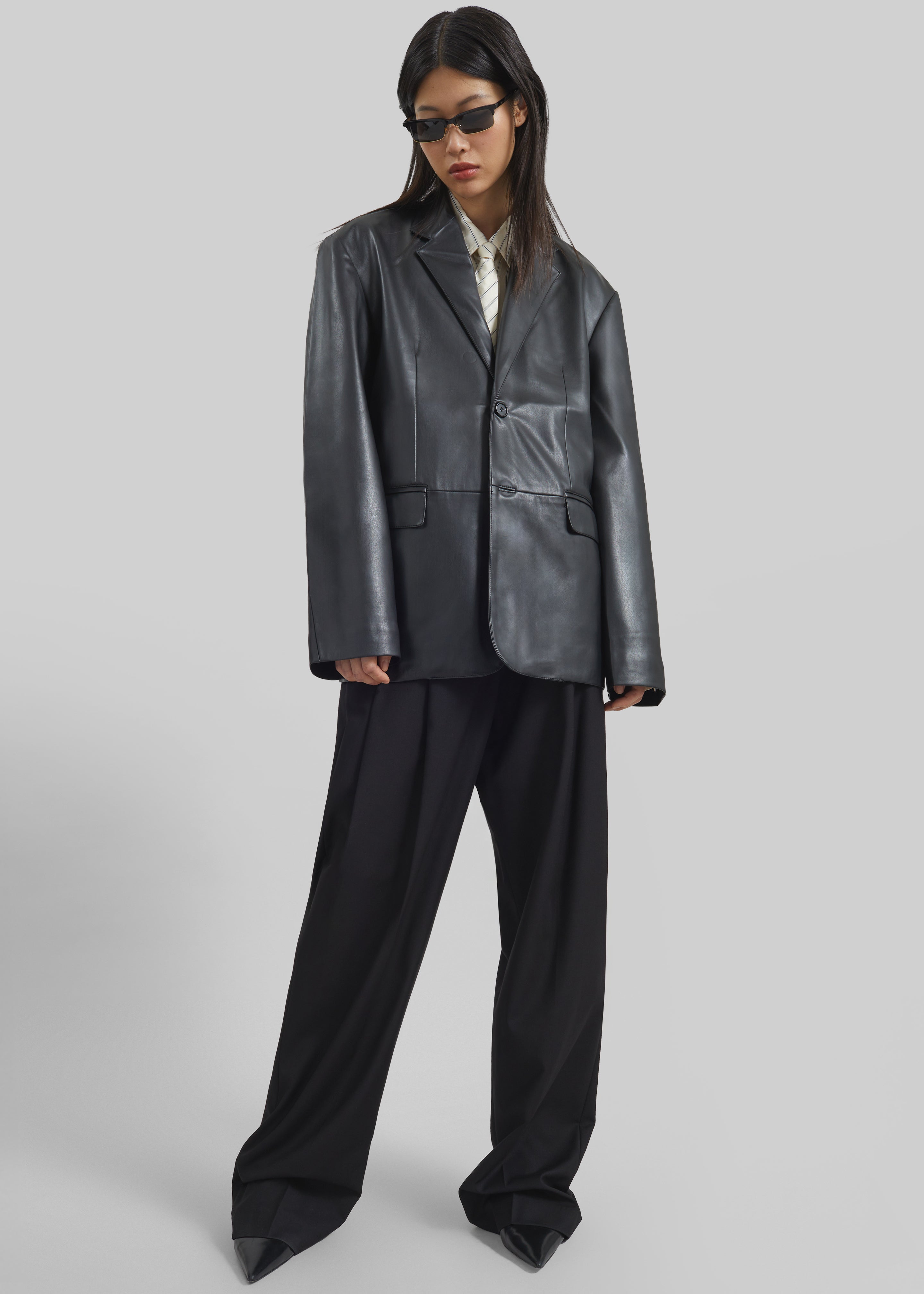 Olympia Blazer - Black – The Frankie Shop