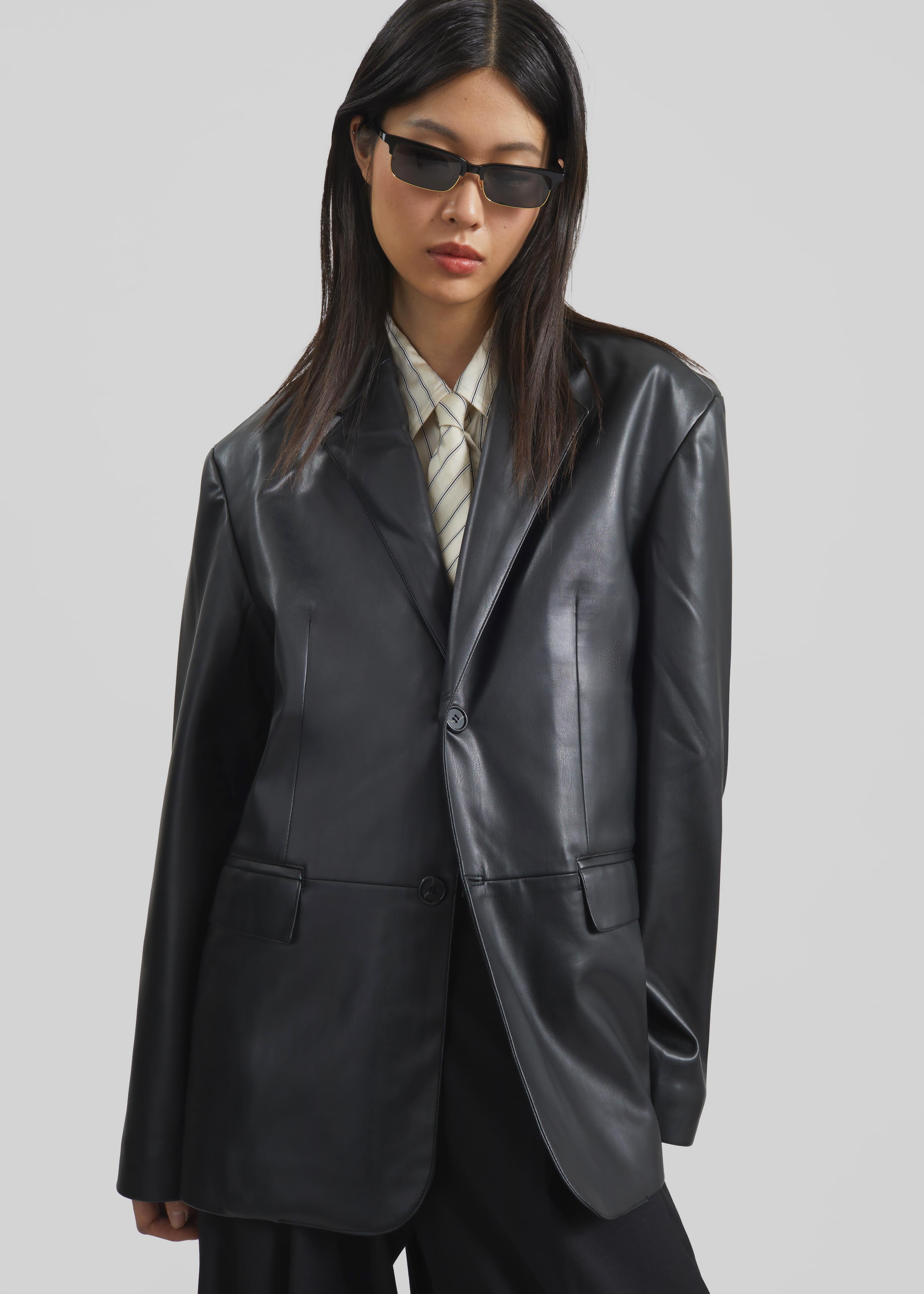 Olympia Blazer - Black – The Frankie Shop