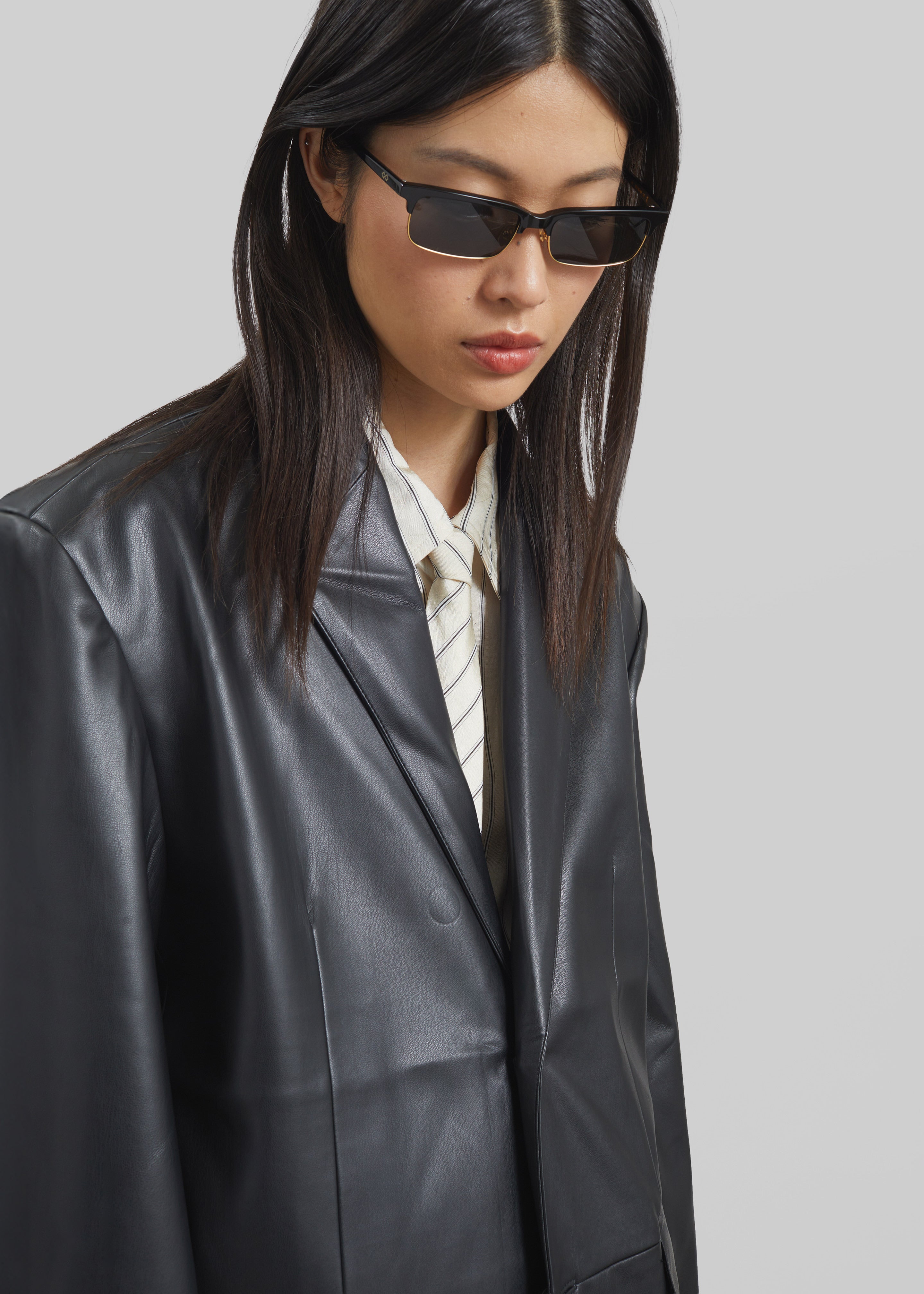 Olympia Blazer - Black – The Frankie Shop