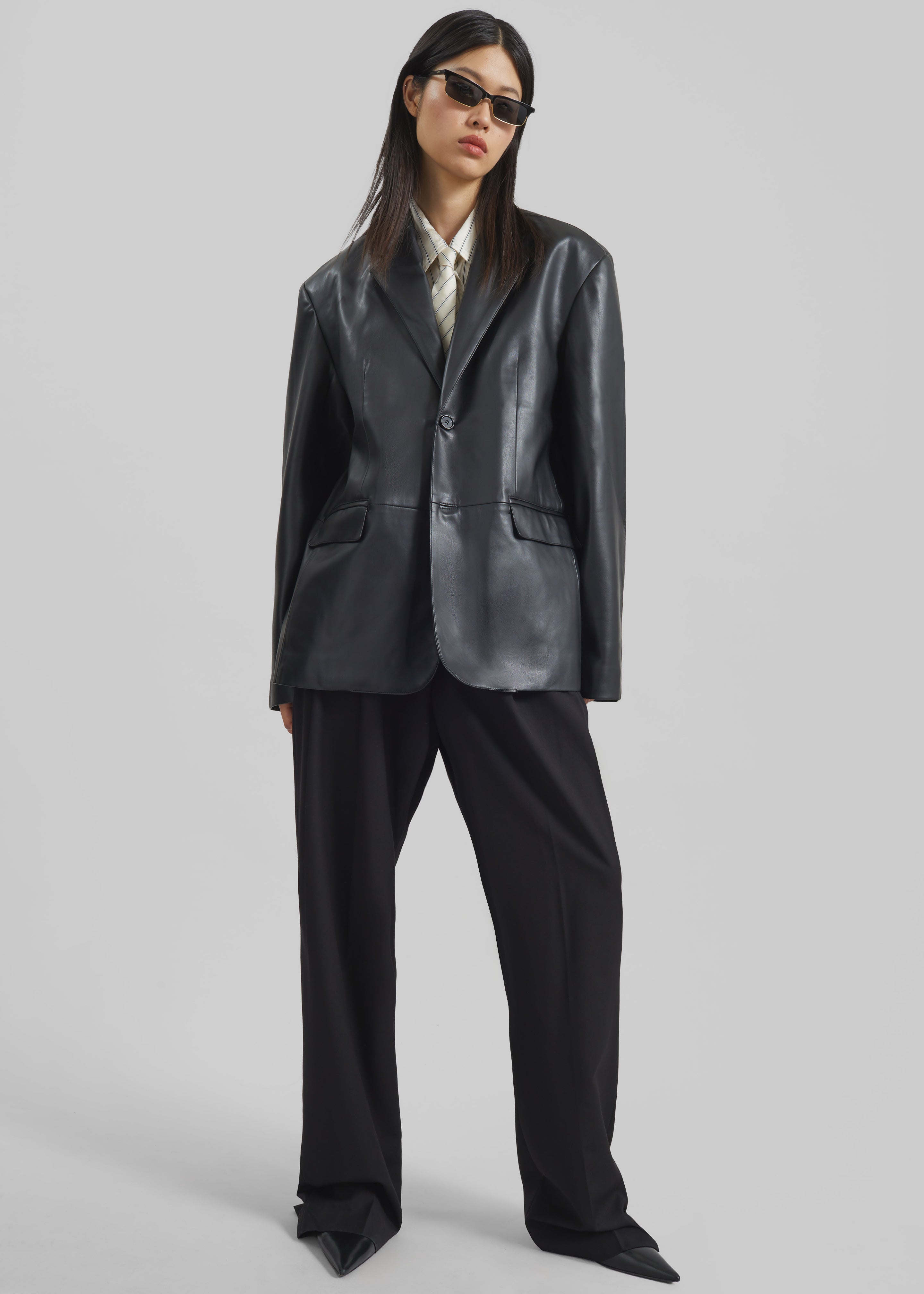 Olympia Blazer - Black – The Frankie Shop