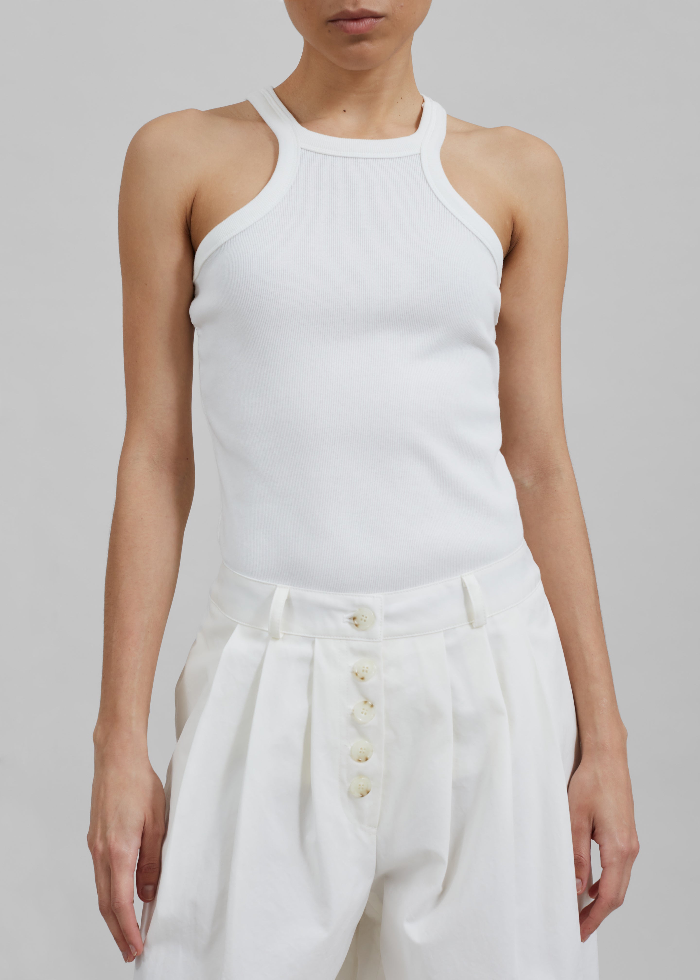 Omi Halter Tank Top - White - 4